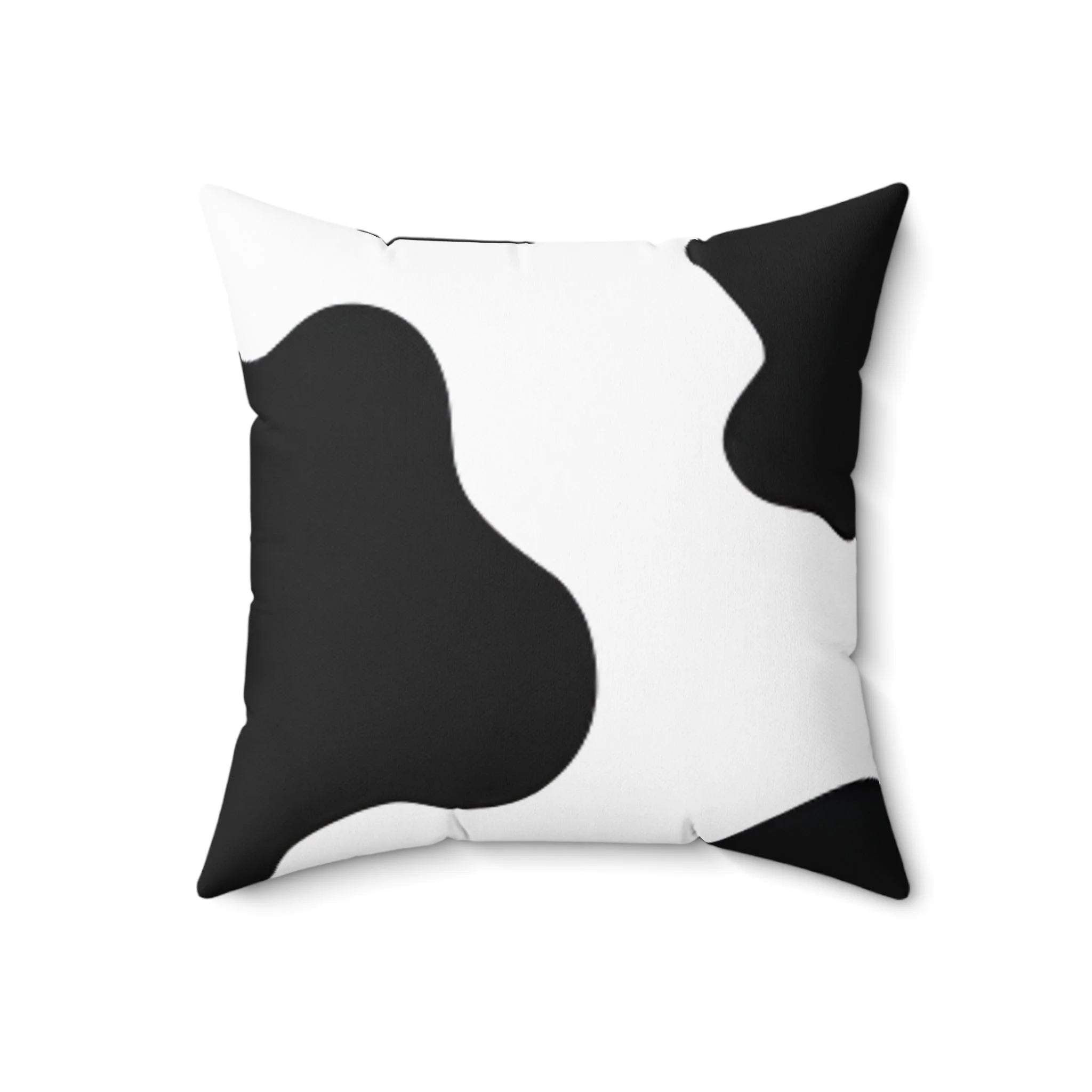 Black and White Cow Print Throw Pillow, Artsulli - Art is Long, Life is Short, Home Decor, Size, 18" × 18", , , , , 33930123410794