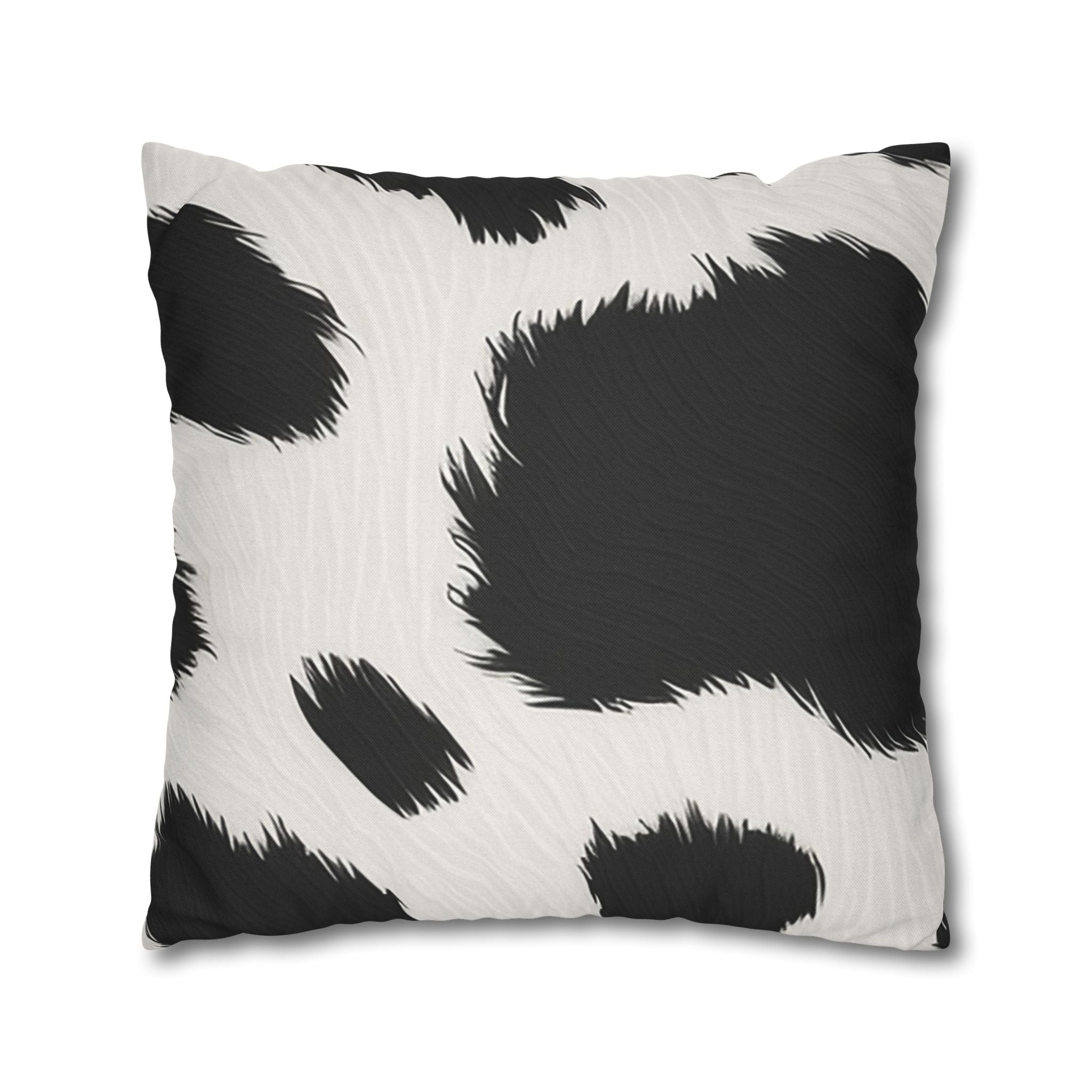 Black and White Cow Print Throw Pillow, Artsulli - Art is Long, Life is Short, Home Decor, , , , , , , 