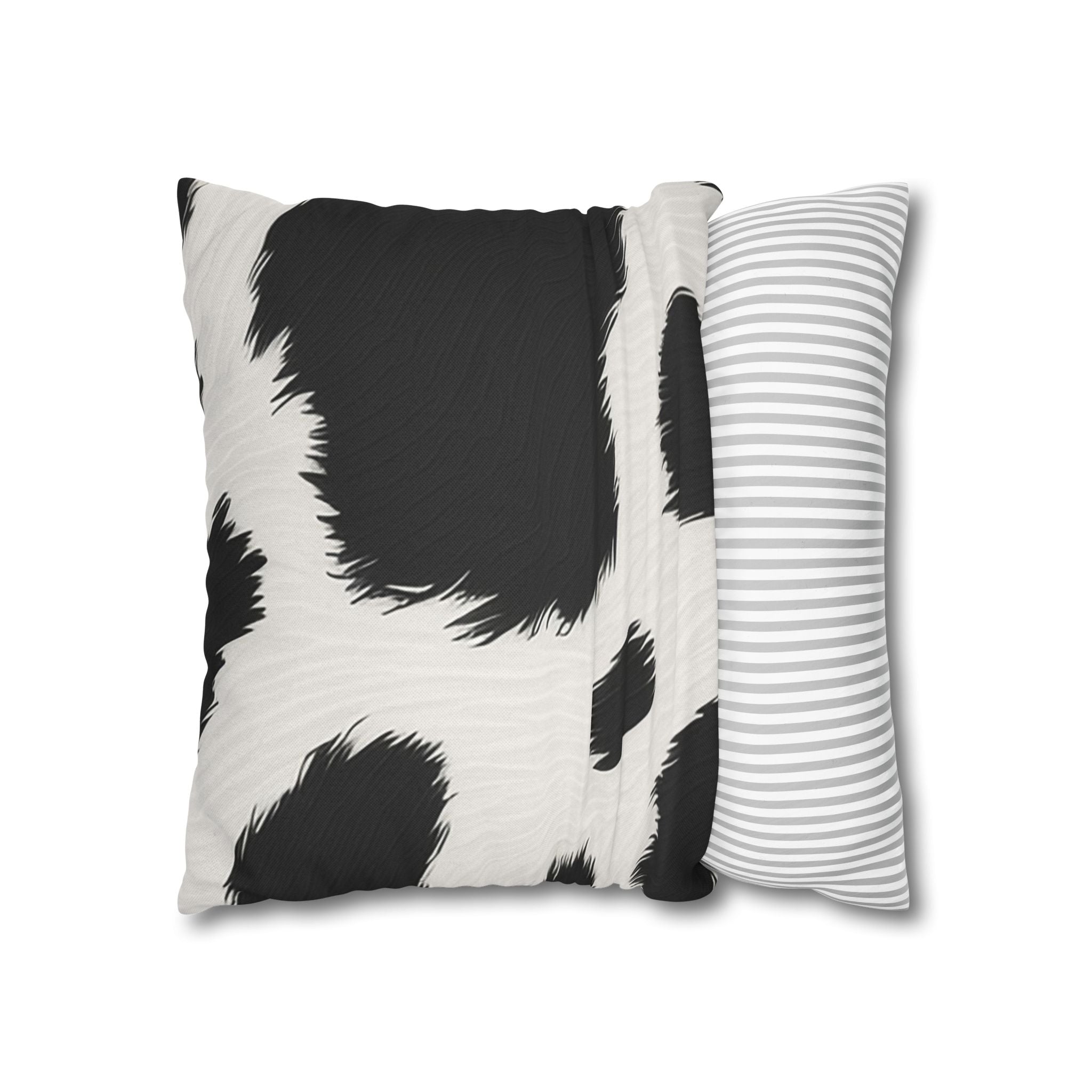 Black and White Cow Print Throw Pillow, Artsulli - Art is Long, Life is Short, Home Decor, , , , , , , 