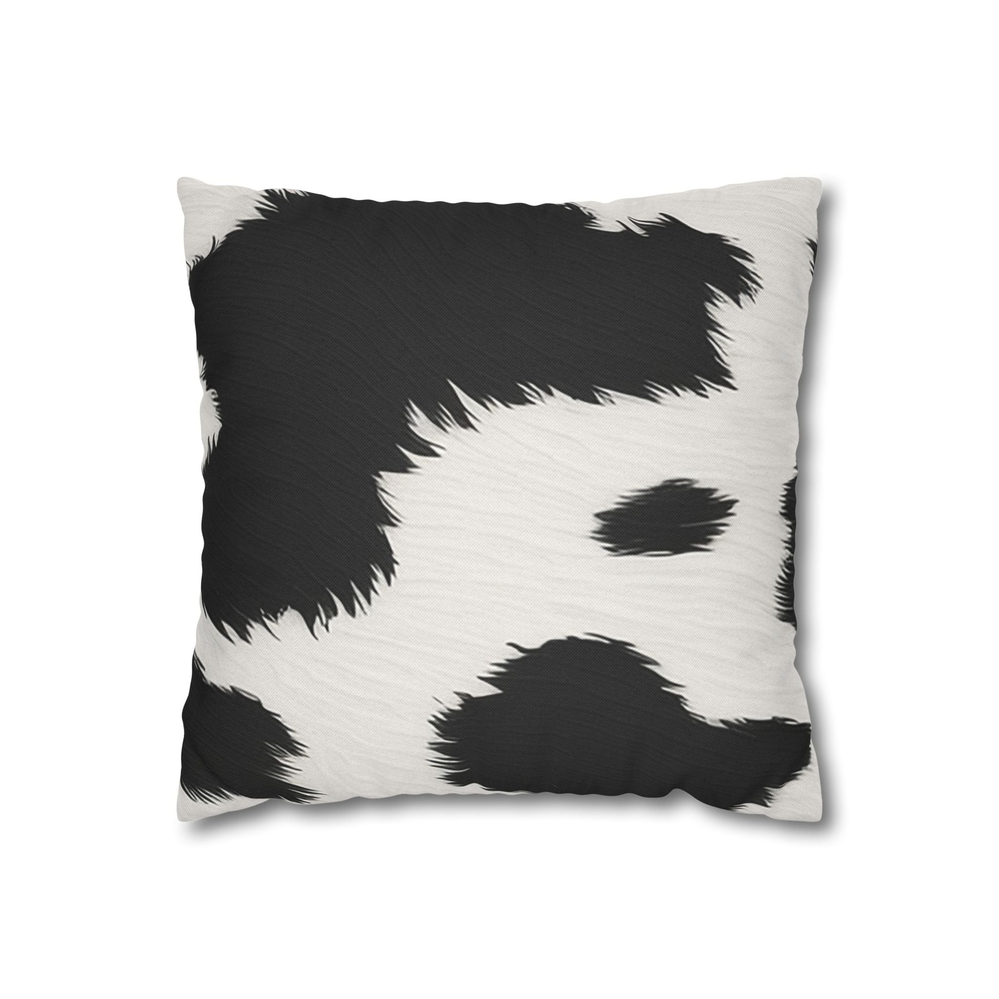 Black and White Cow Print Throw Pillow, Artsulli - Art is Long, Life is Short, Home Decor, Size, 14" × 14", , , , , 28340015375208666160
