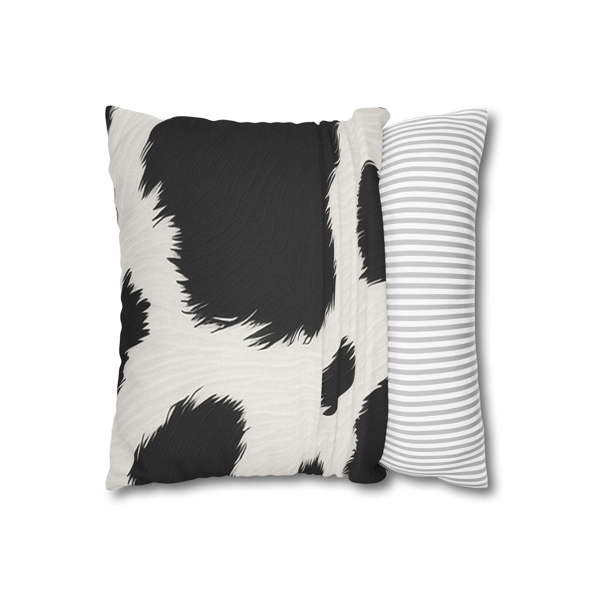 Black and White Cow Print Throw Pillow, Artsulli - Art is Long, Life is Short, Home Decor, , , , , , , 