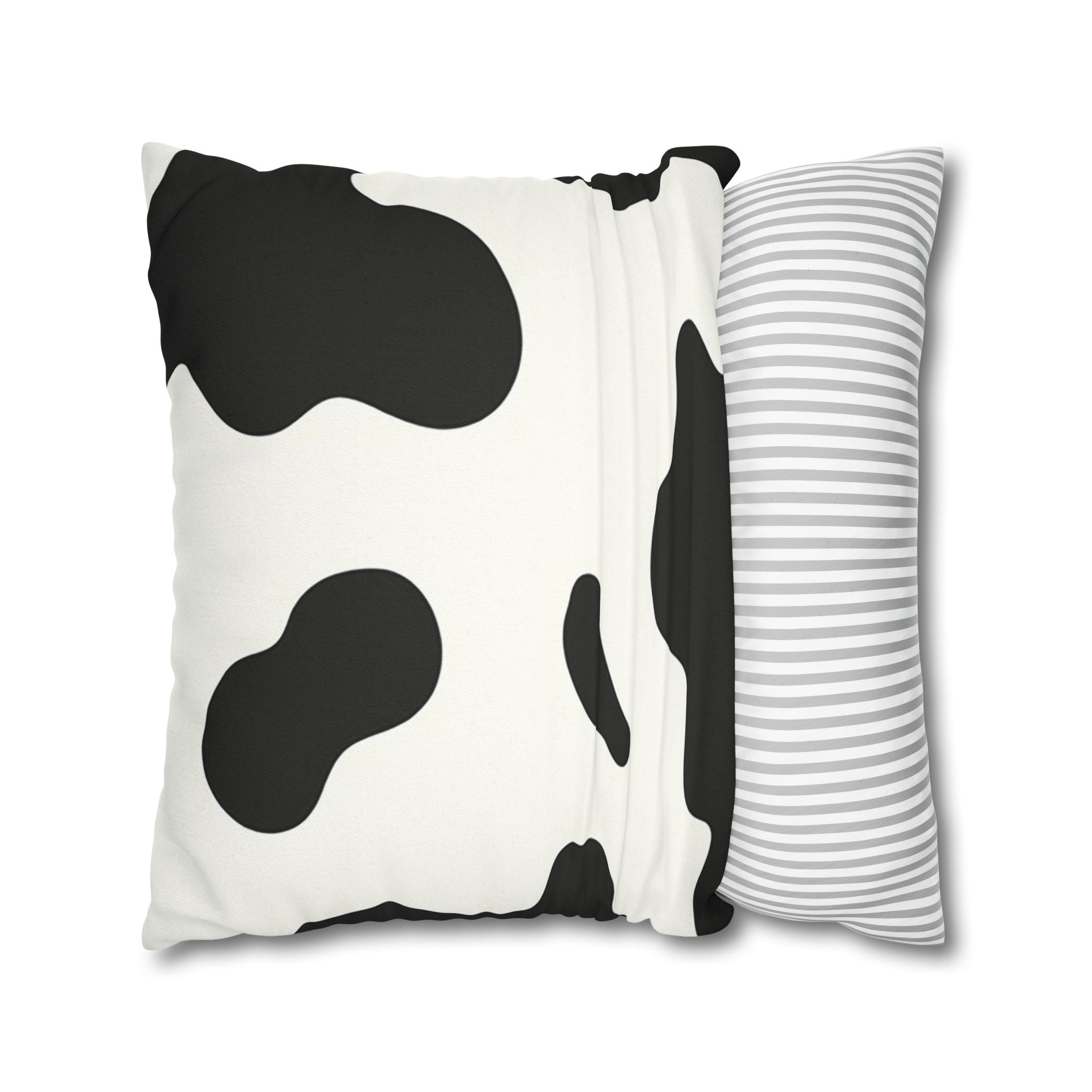 Black and White Cow Print Throw Pillow, Artsulli - Art is Long, Life is Short, Home Decor, , , , , , , 