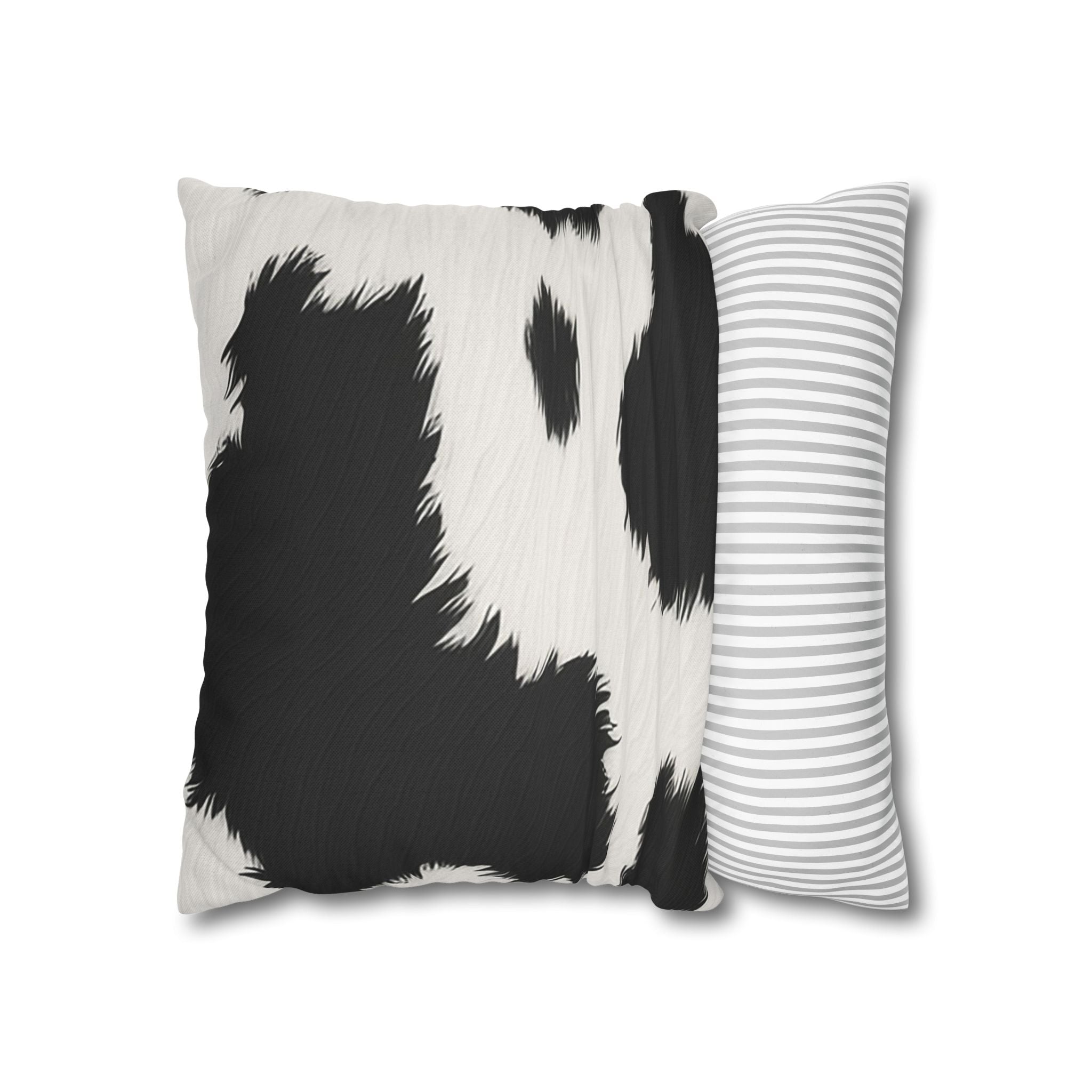 Black and White Cow Print Throw Pillow, Artsulli - Art is Long, Life is Short, Home Decor, , , , , , , 