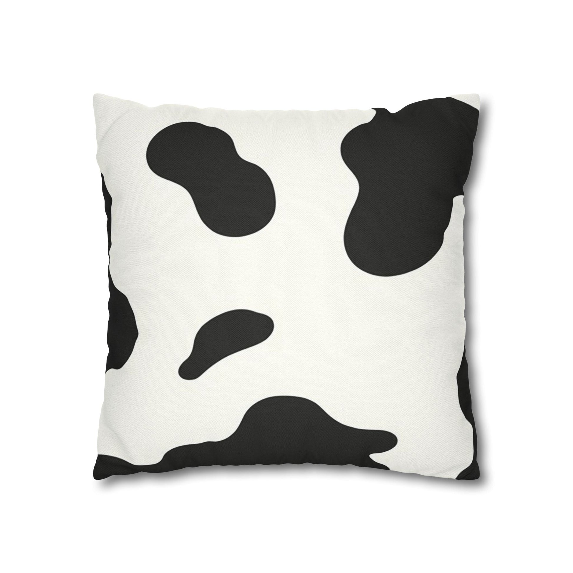 Black and White Cow Print Throw Pillow, Artsulli - Art is Long, Life is Short, Home Decor, , , , , , , 