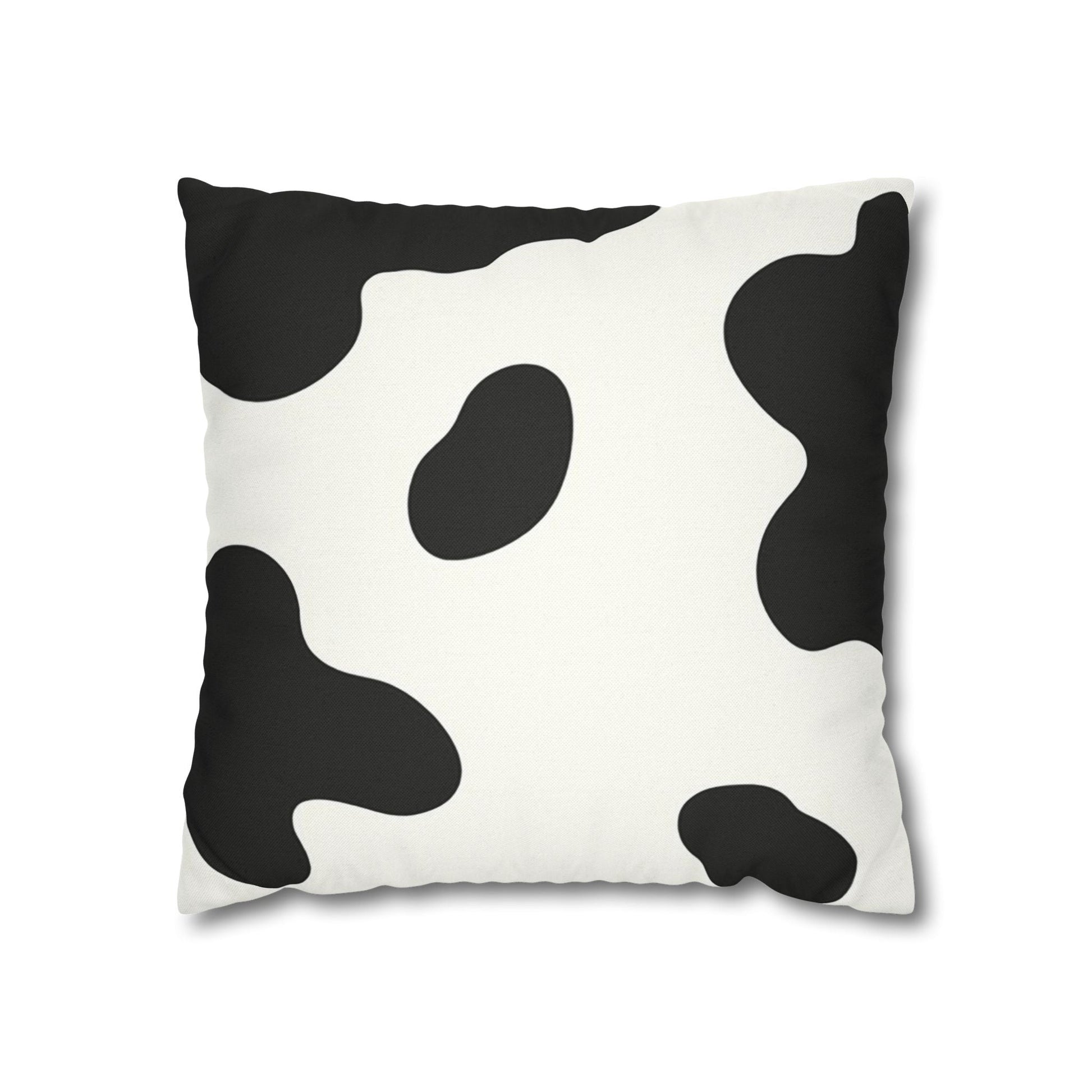 Black and White Cow Print Throw Pillow, Artsulli - Art is Long, Life is Short, Home Decor, Size, 16" × 16", , , , , 22330813438274189144