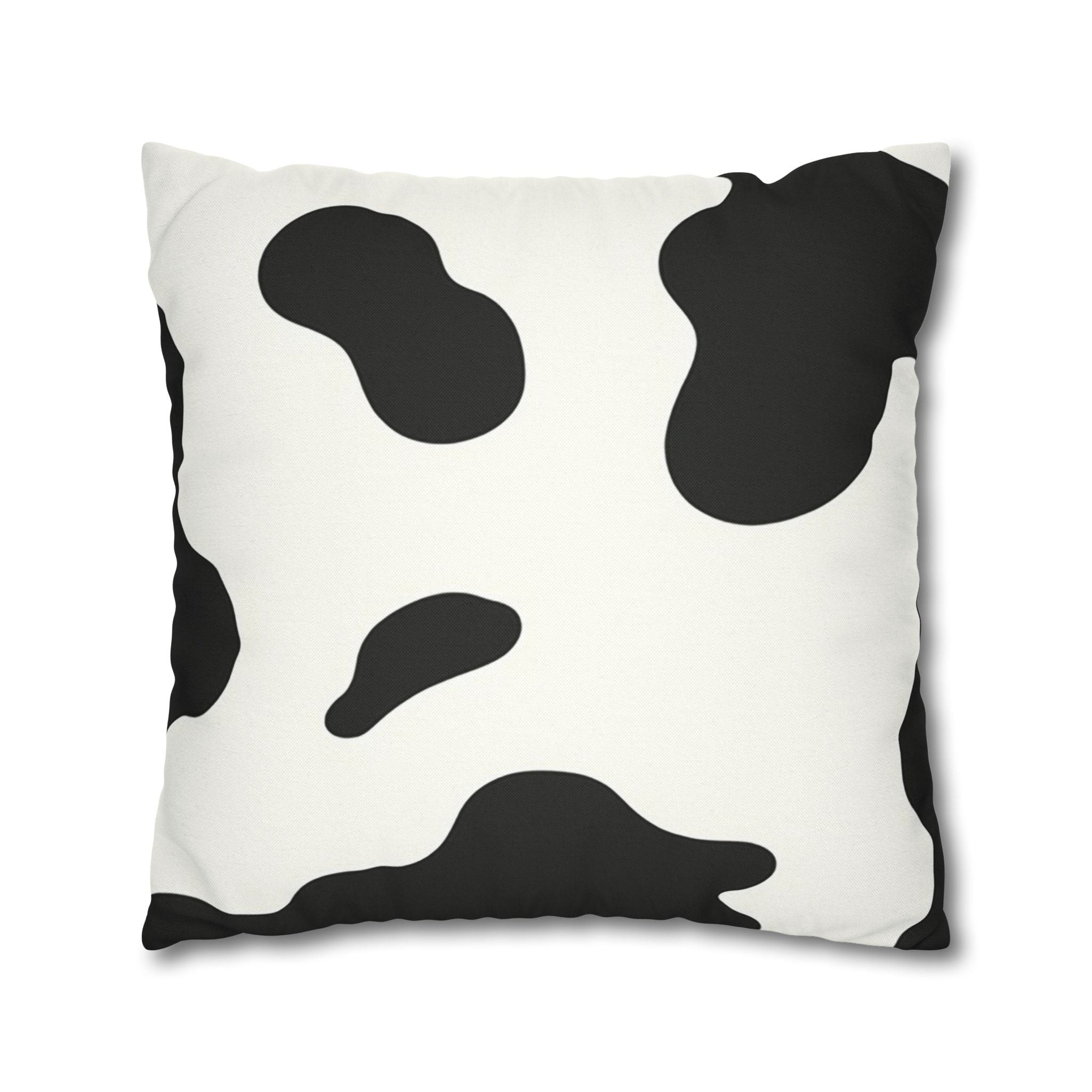 Black and White Cow Print Throw Pillow, Artsulli - Art is Long, Life is Short, Home Decor, , , , , , , 