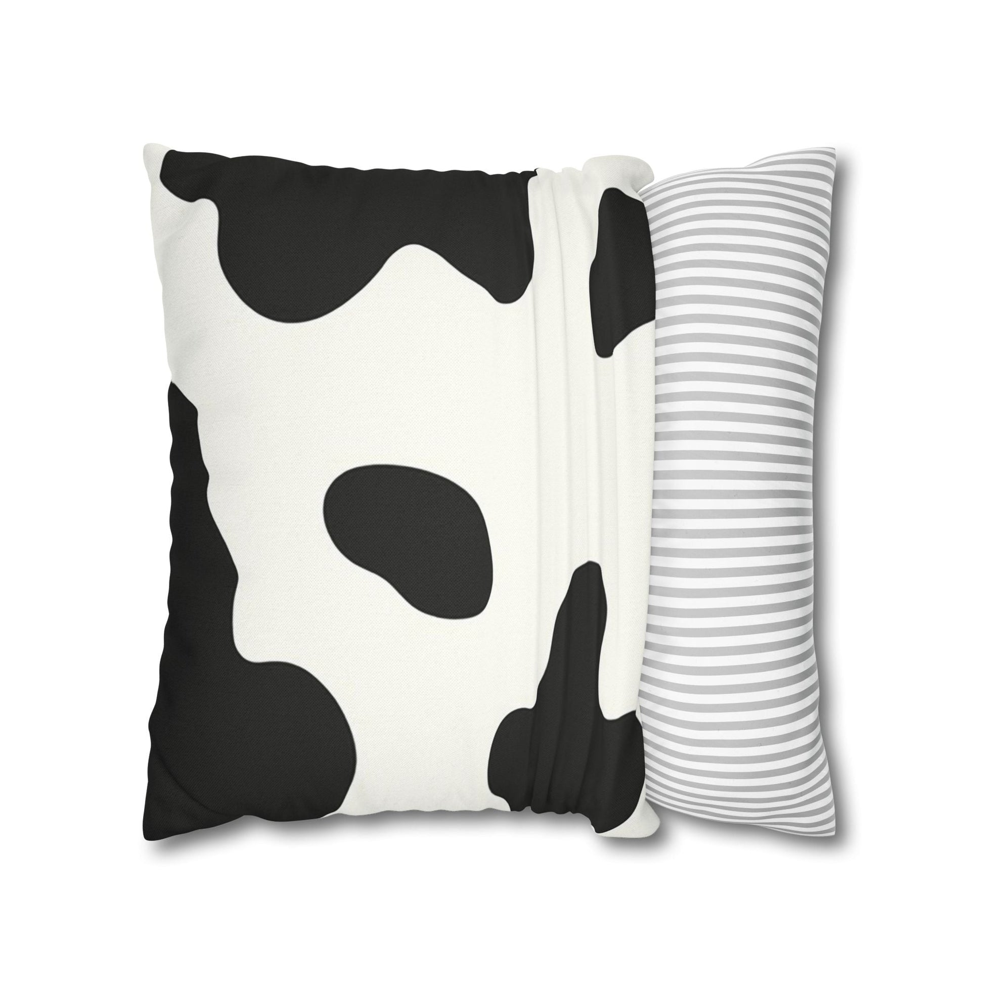Black and White Cow Print Throw Pillow, Artsulli - Art is Long, Life is Short, Home Decor, , , , , , , 