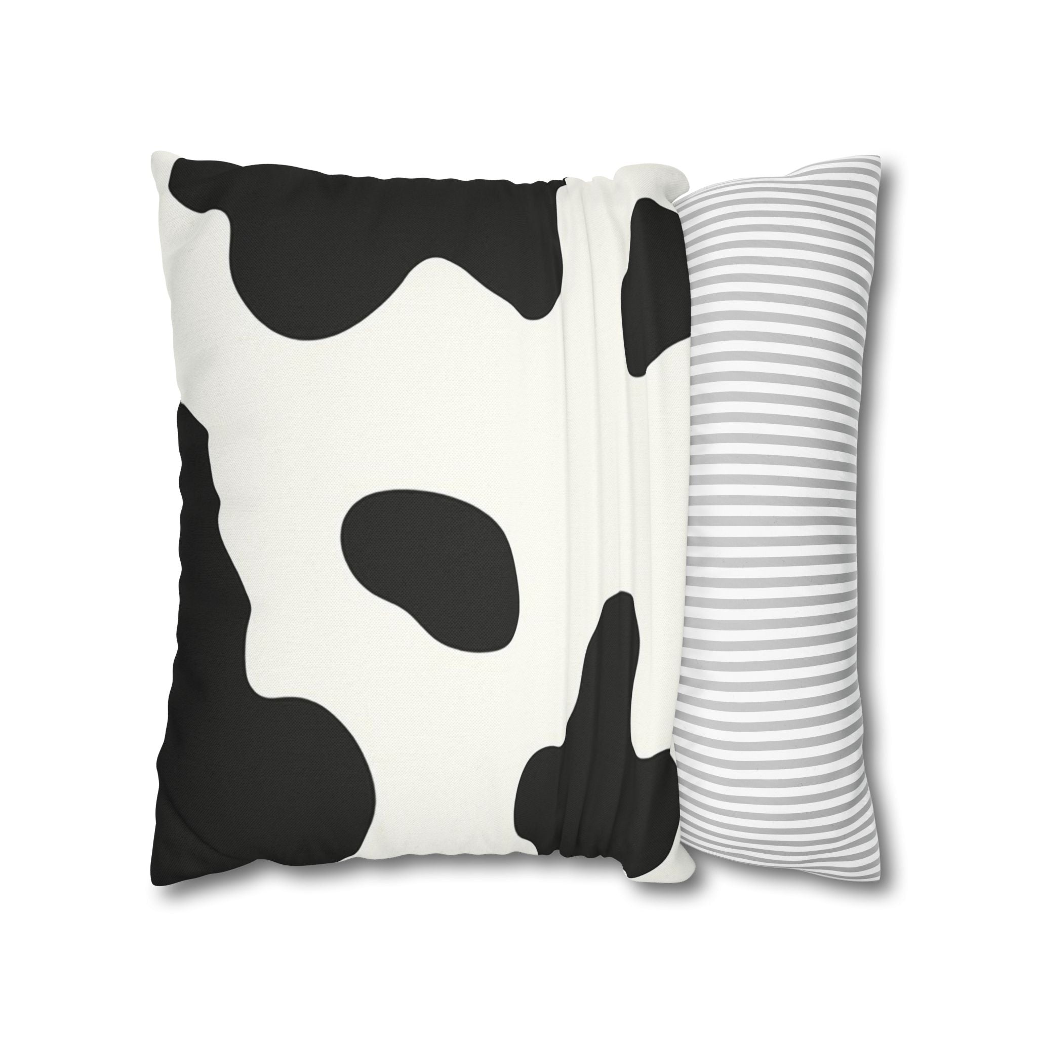 Black and White Cow Print Throw Pillow, Artsulli - Art is Long, Life is Short, Home Decor, , , , , , , 
