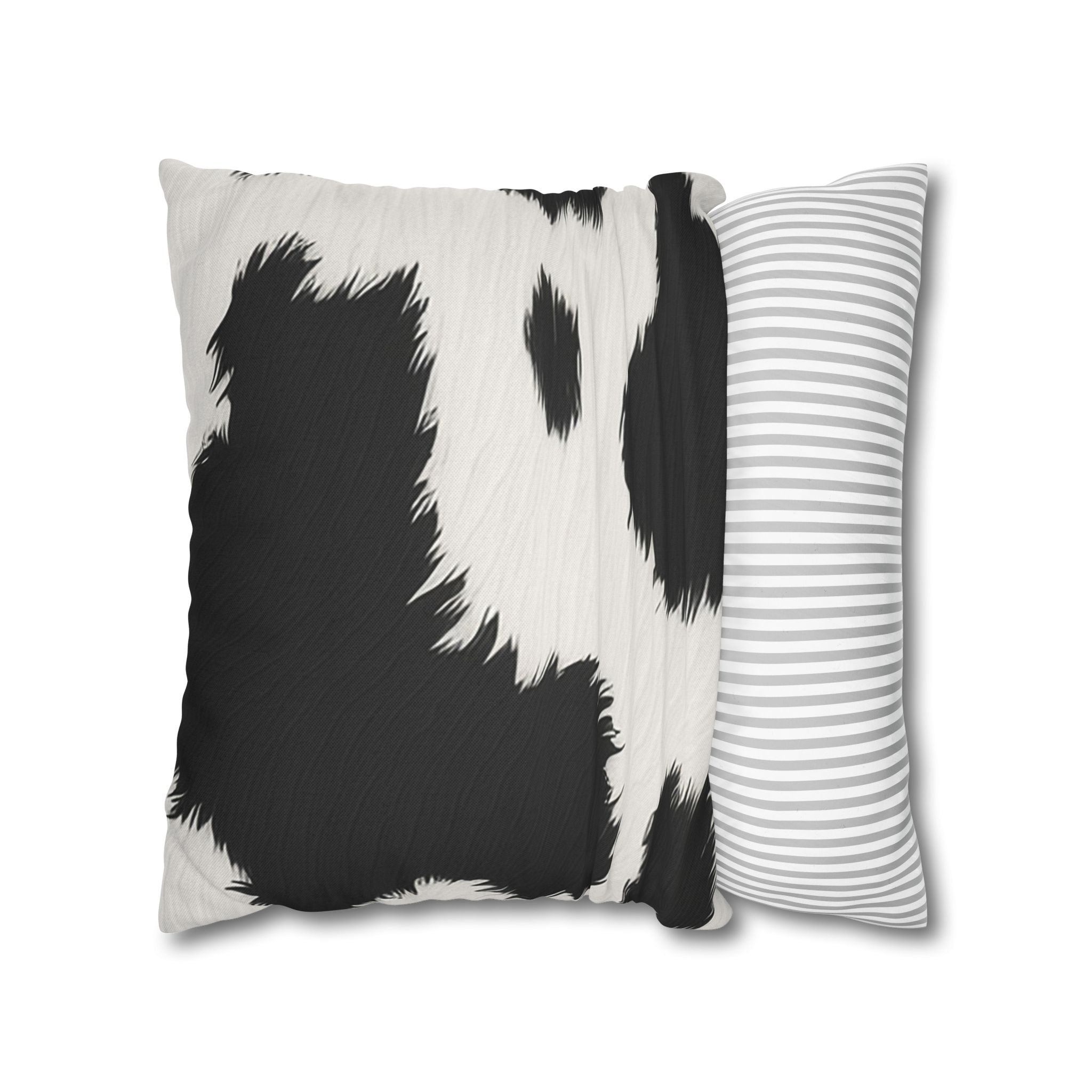 Black and White Cow Print Throw Pillow, Artsulli - Art is Long, Life is Short, Home Decor, , , , , , , 