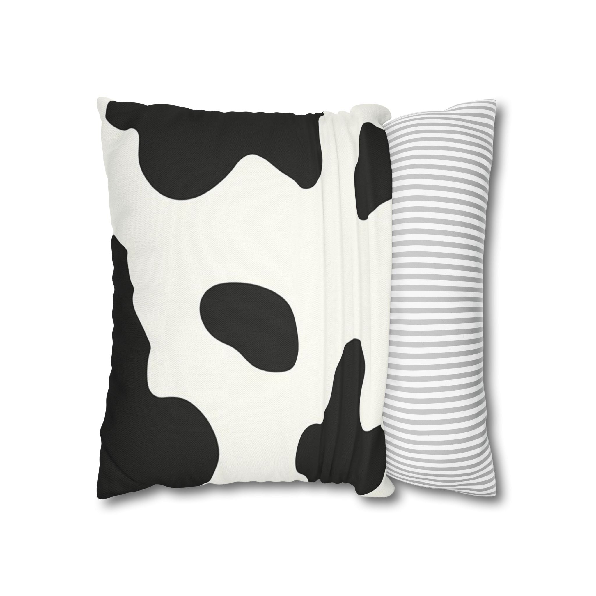 Black and White Cow Print Throw Pillow, Artsulli - Art is Long, Life is Short, Home Decor, , , , , , , 