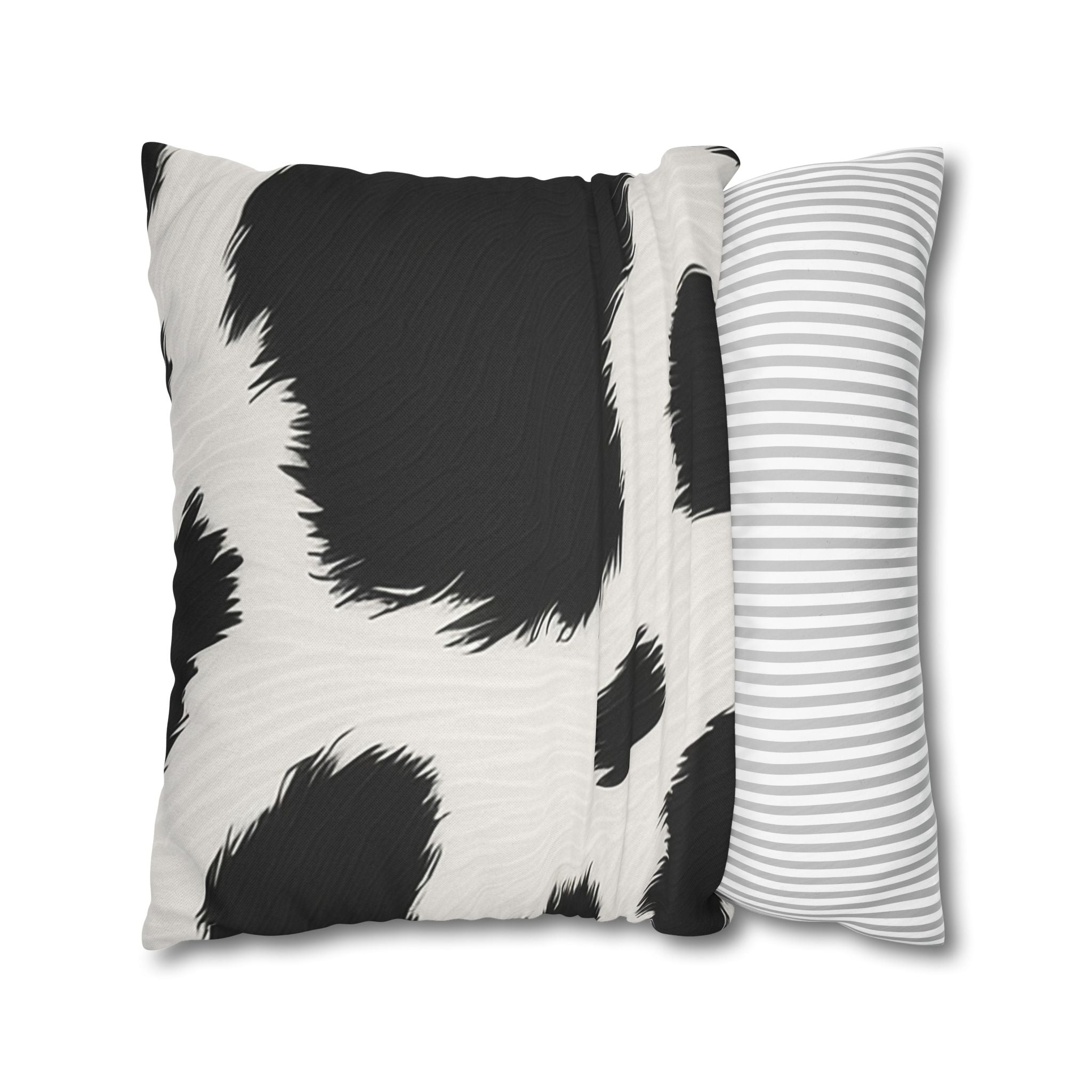 Black and White Cow Print Throw Pillow, Artsulli - Art is Long, Life is Short, Home Decor, , , , , , , 