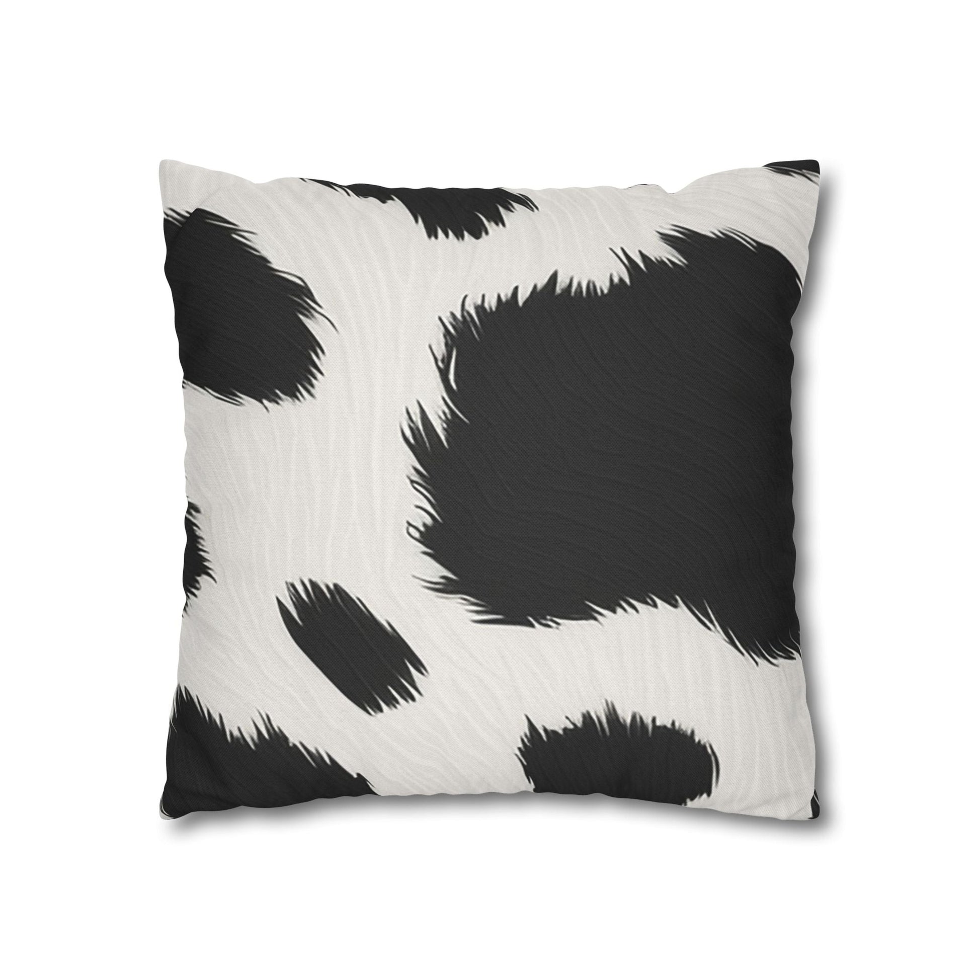 Black and White Cow Print Throw Pillow, Artsulli - Art is Long, Life is Short, Home Decor, , , , , , , 