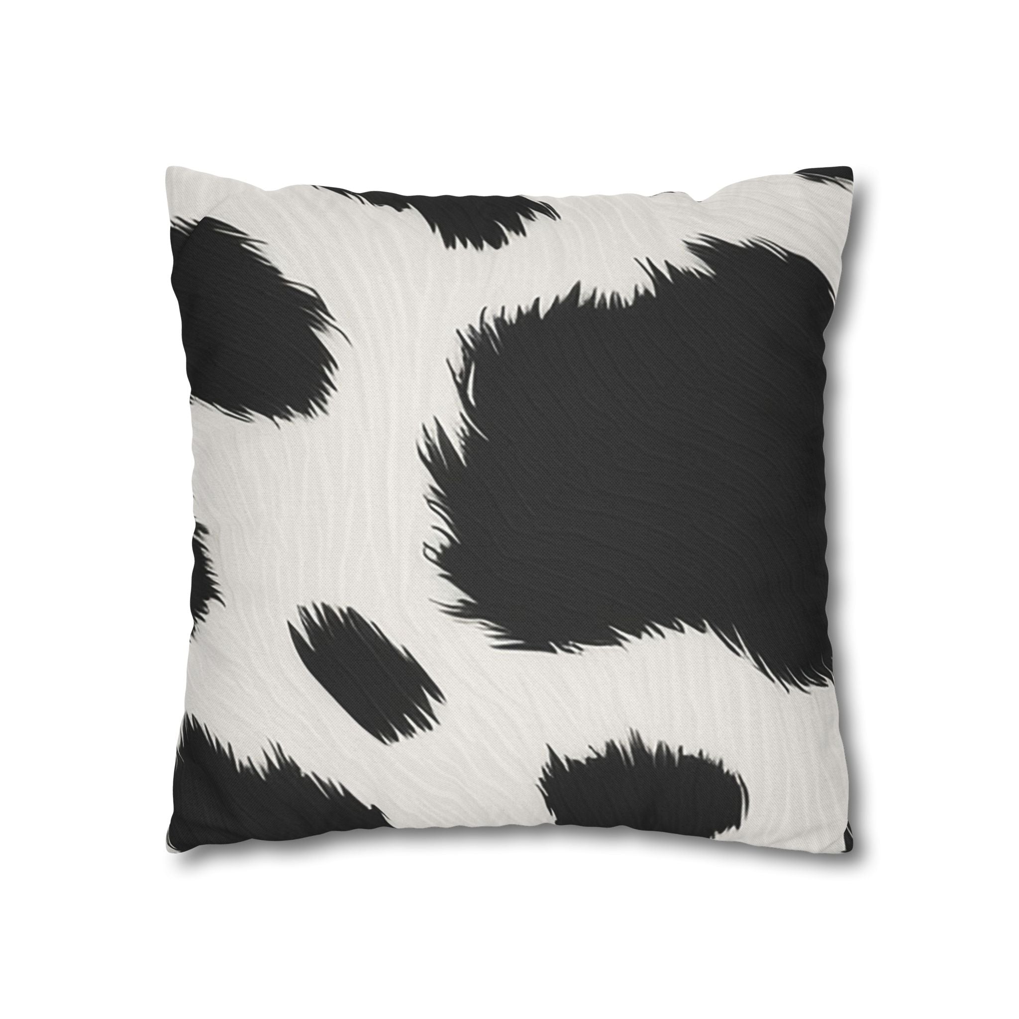 Black and White Cow Print Throw Pillow, Artsulli - Art is Long, Life is Short, Home Decor, , , , , , , 