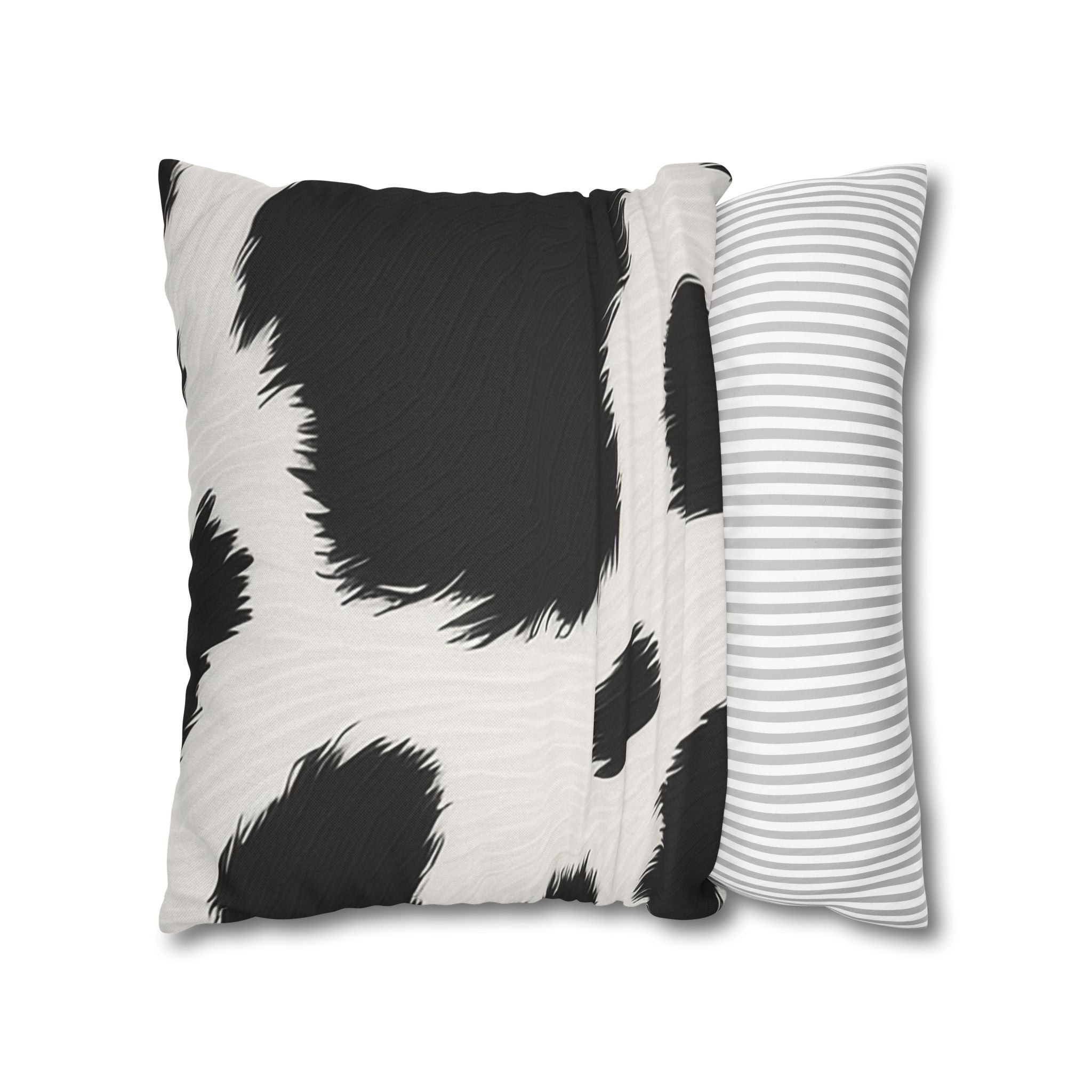 Black and White Cow Print Throw Pillow, Artsulli - Art is Long, Life is Short, Home Decor, , , , , , , 