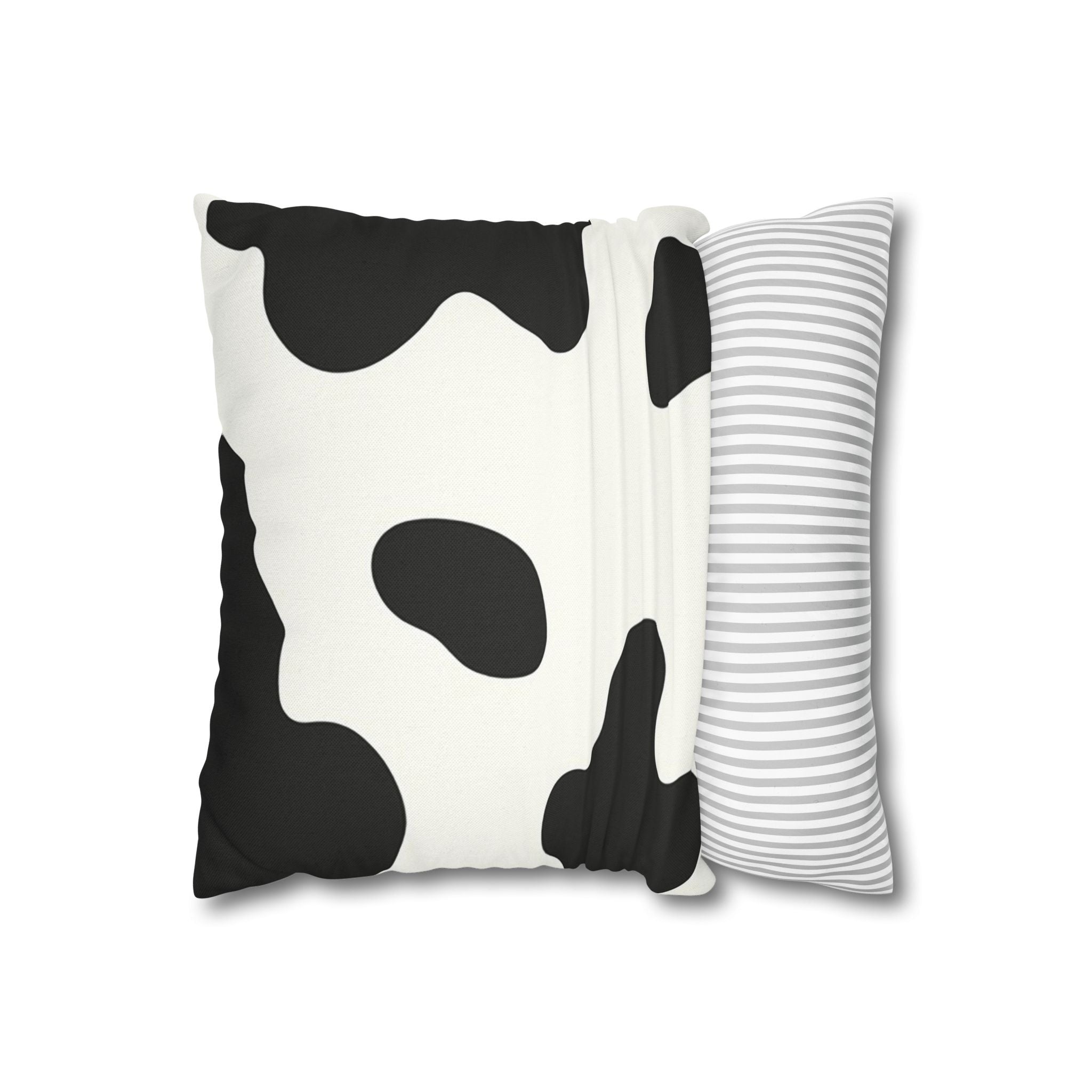 Black and White Cow Print Throw Pillow, Artsulli - Art is Long, Life is Short, Home Decor, , , , , , , 