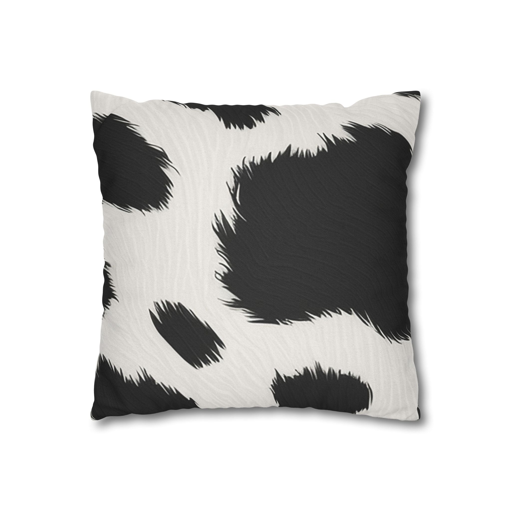 Black and White Cow Print Throw Pillow, Artsulli - Art is Long, Life is Short, Home Decor, , , , , , , 