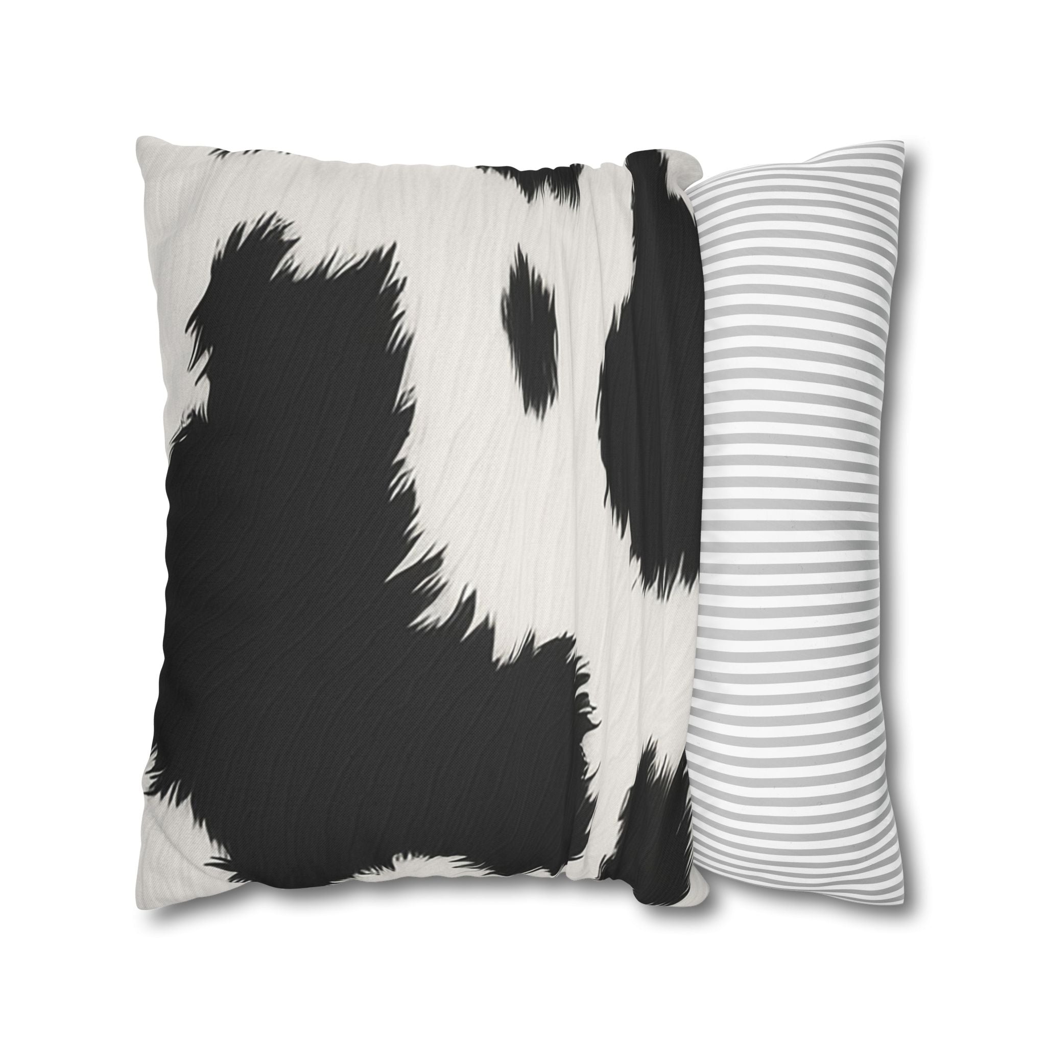 Black and White Cow Print Throw Pillow, Artsulli - Art is Long, Life is Short, Home Decor, , , , , , , 