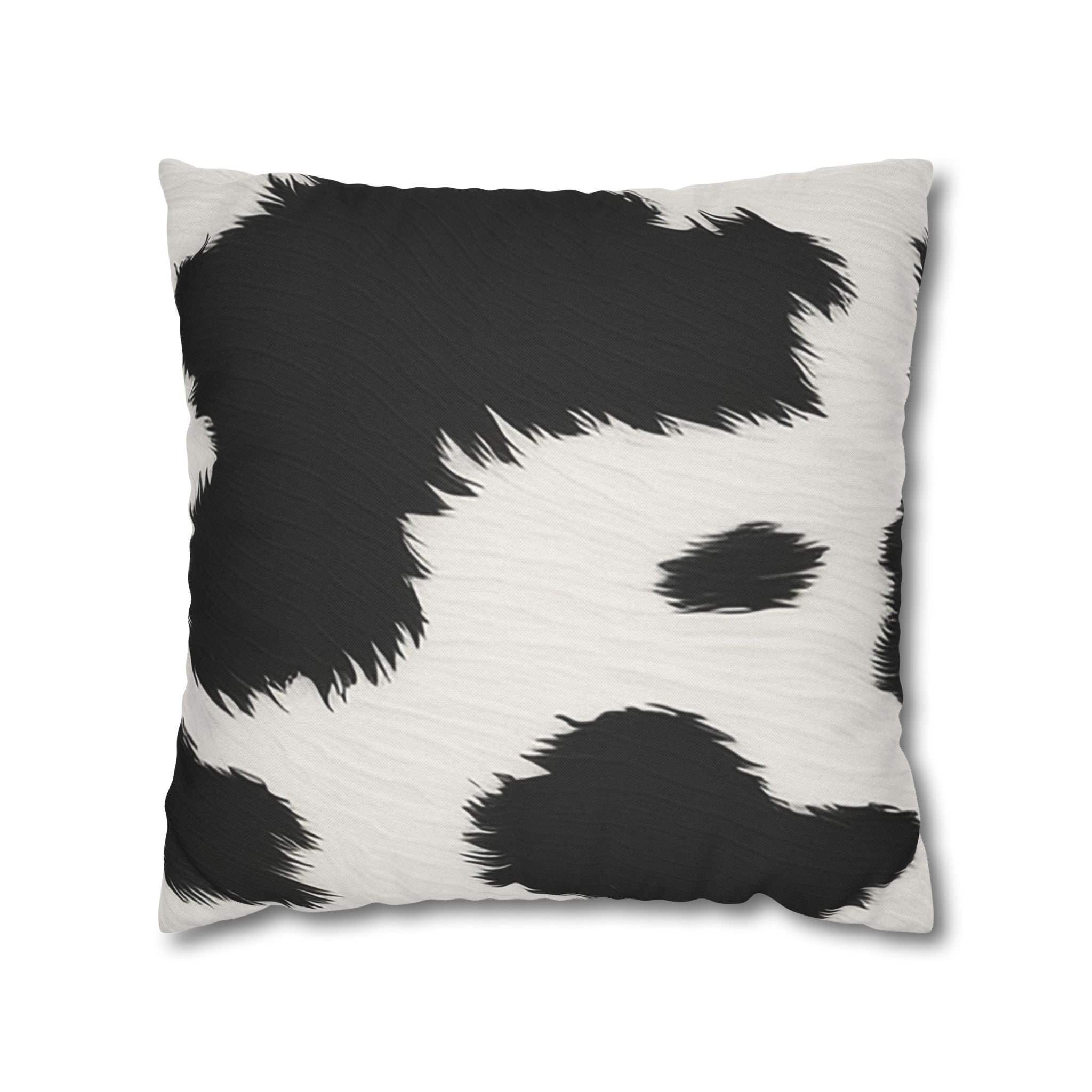 Black and White Cow Print Throw Pillow, Artsulli - Art is Long, Life is Short, Home Decor, Size, 18" × 18", , , , , 27883202543849936703