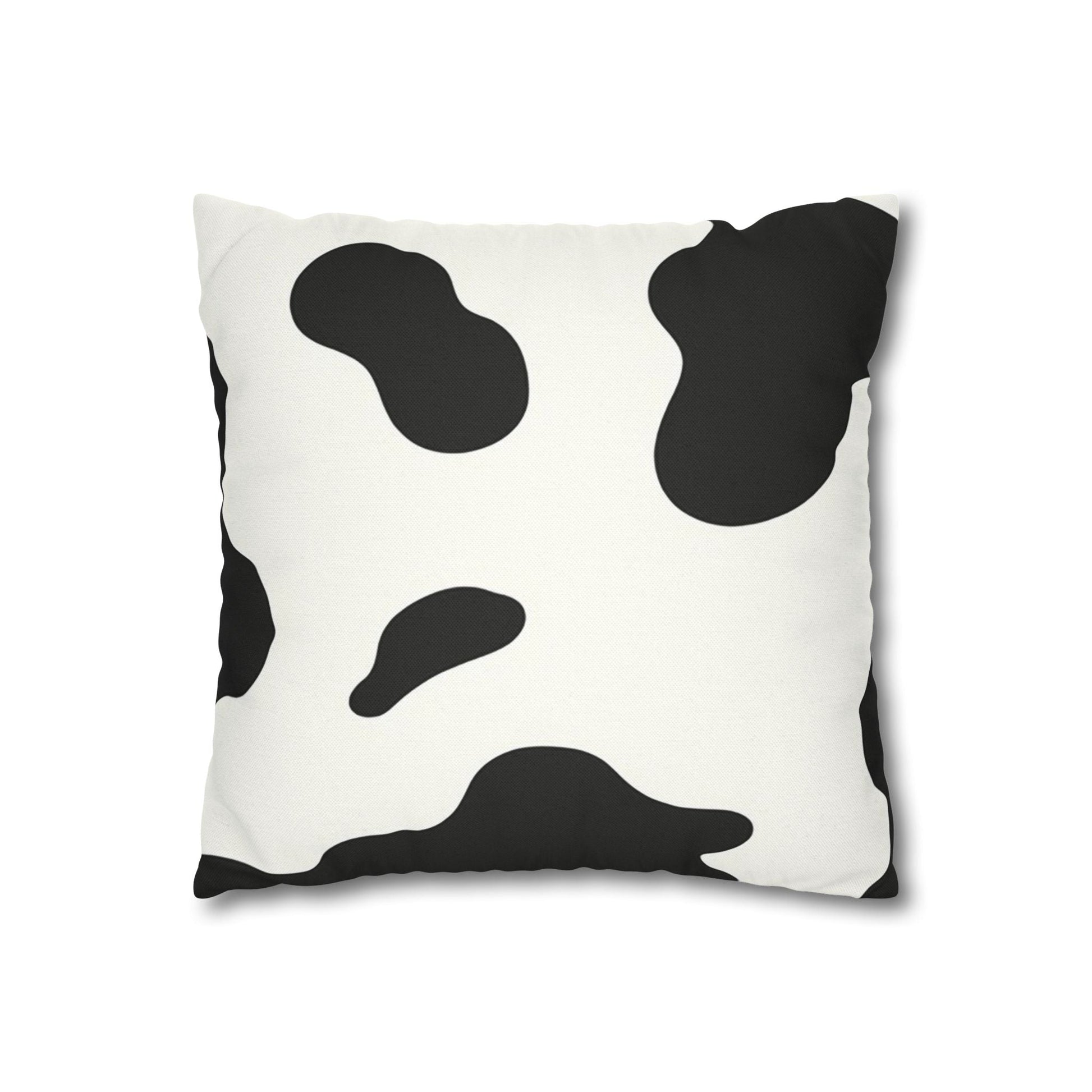 Black and White Cow Print Throw Pillow, Artsulli - Art is Long, Life is Short, Home Decor, , , , , , , 