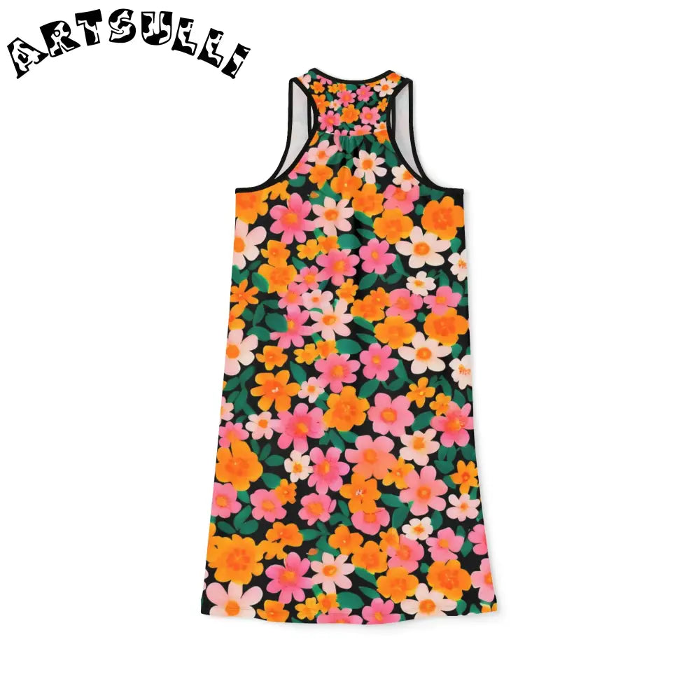 JAKKOUTTHEBXX Black Floral Tank Mini Dress 2025