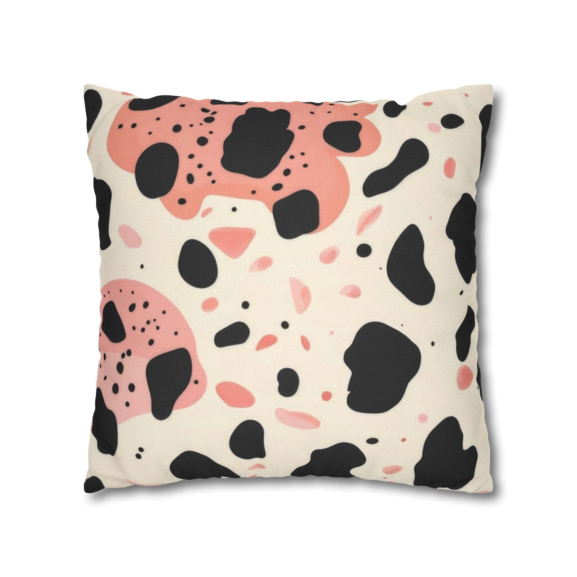 Black Pink and Cream Abstract Throw Pillow, Artsulli - Art is Long, Life is Short, Home Decor, , , , , , , 