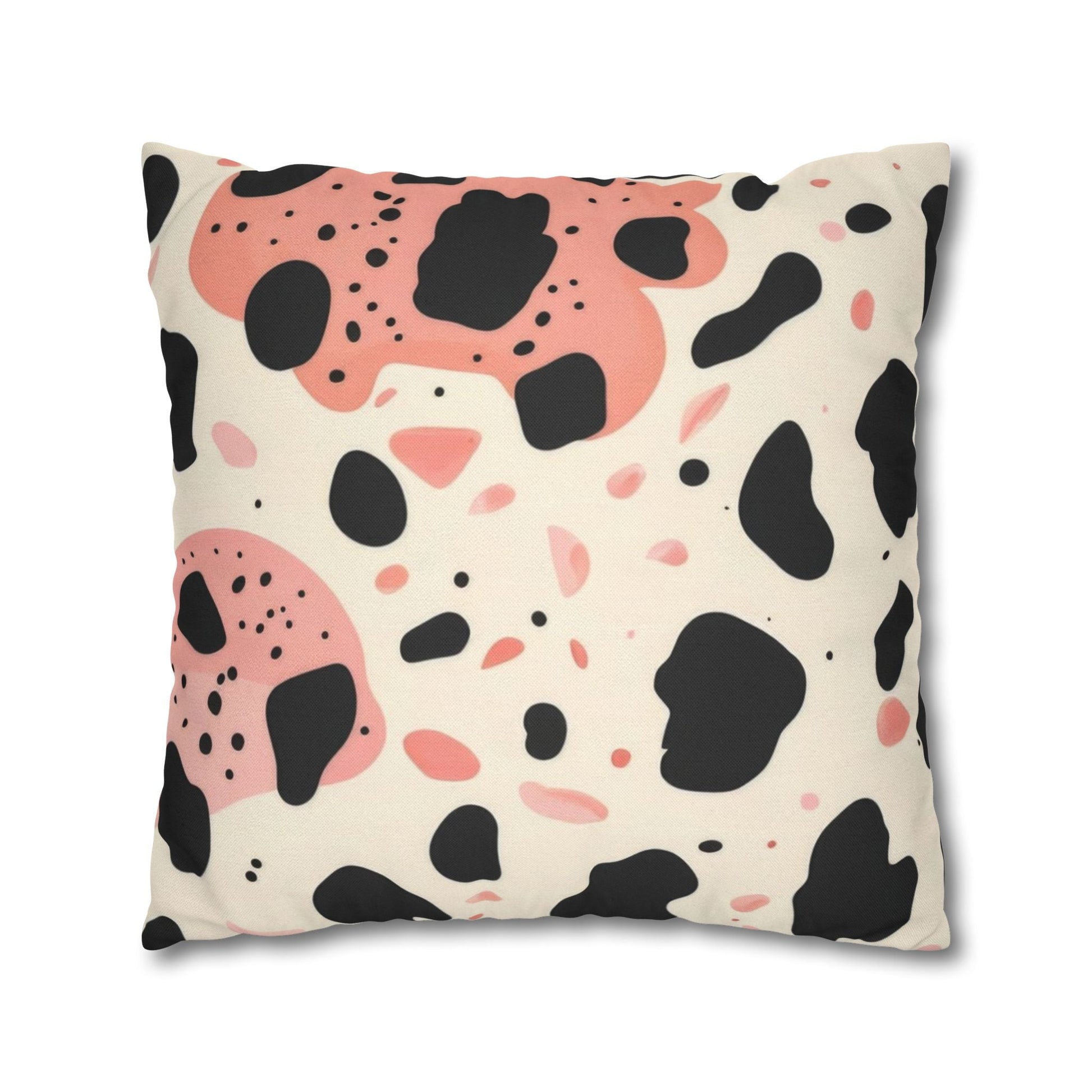Black Pink and Cream Abstract Throw Pillow, Artsulli - Art is Long, Life is Short, Home Decor, , , , , , , 