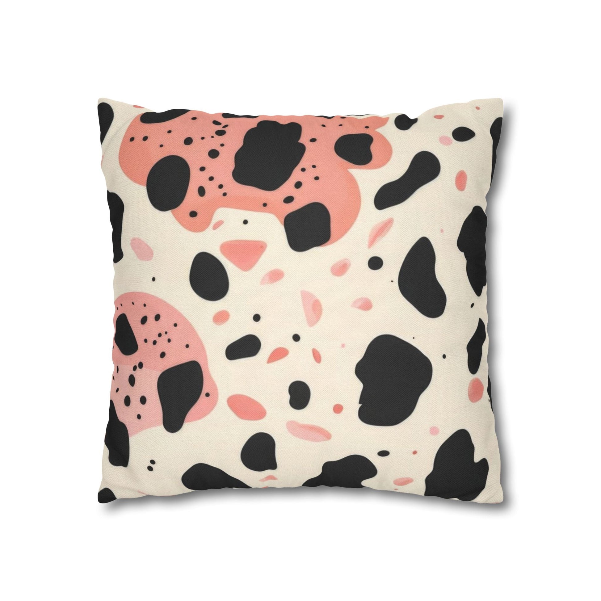 Black Pink and Cream Abstract Throw Pillow, Artsulli - Art is Long, Life is Short, Home Decor, , , , , , , 