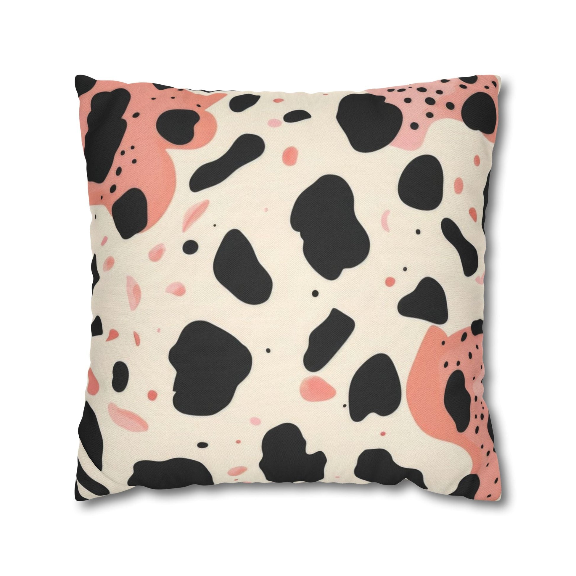 Black Pink and Cream Abstract Throw Pillow, Artsulli - Art is Long, Life is Short, Home Decor, Size, 20" × 20", , , , , 73145987461495953532