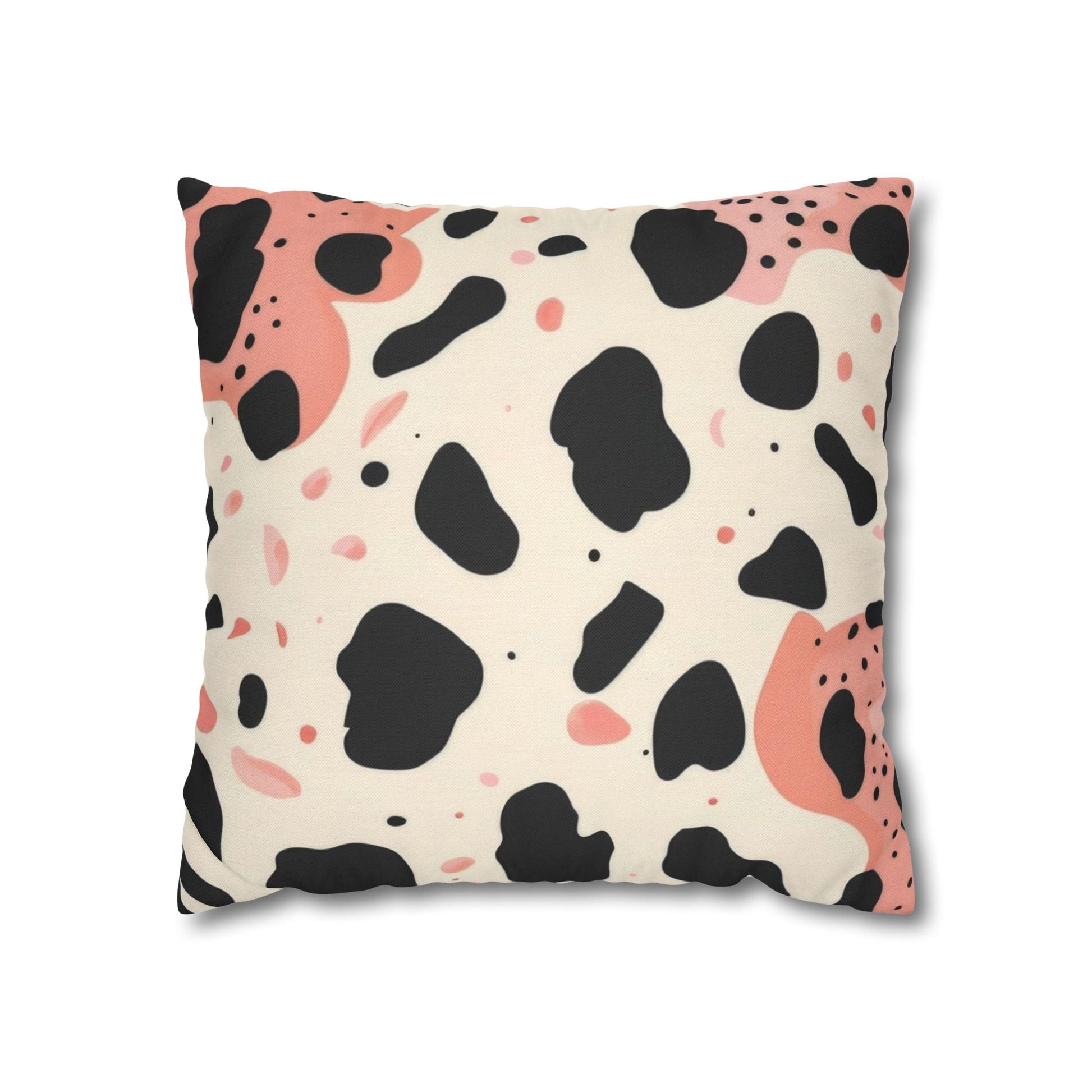 Black Pink and Cream Abstract Throw Pillow, Artsulli - Art is Long, Life is Short, Home Decor, Size, 16" × 16", , , , , 22612364186155830520