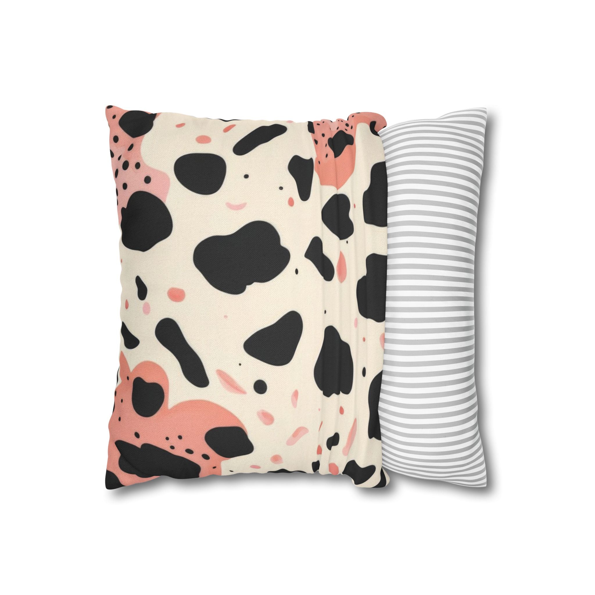 Black Pink and Cream Abstract Throw Pillow, Artsulli - Art is Long, Life is Short, Home Decor, , , , , , , 