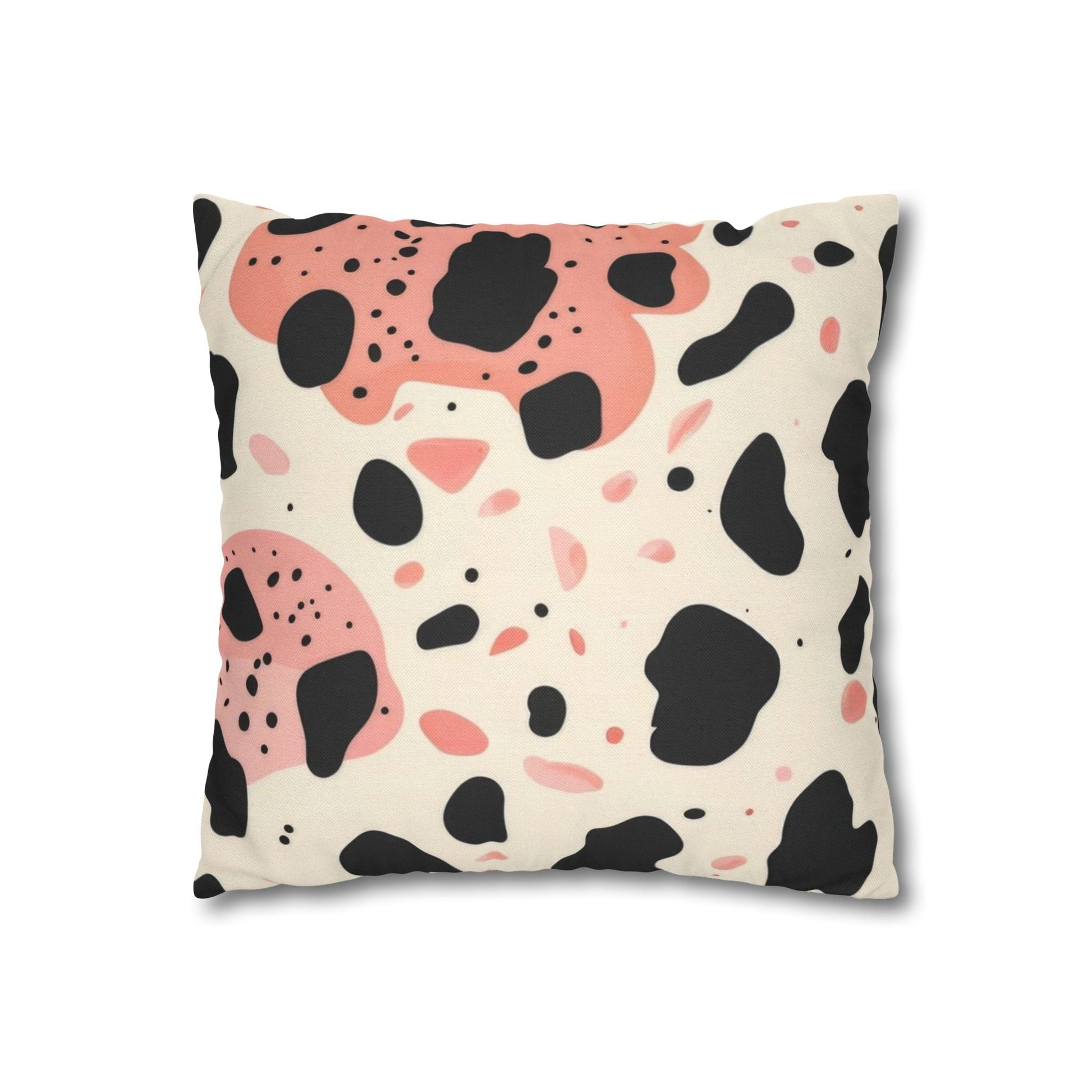 Black Pink and Cream Abstract Throw Pillow, Artsulli - Art is Long, Life is Short, Home Decor, , , , , , , 