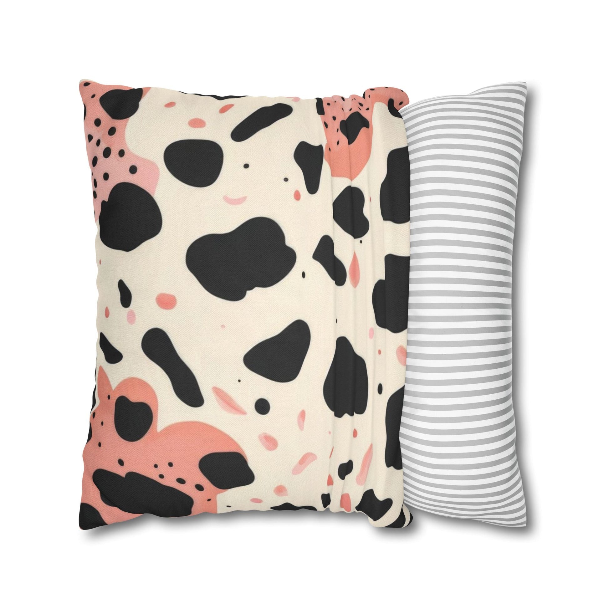Black Pink and Cream Abstract Throw Pillow, Artsulli - Art is Long, Life is Short, Home Decor, , , , , , , 