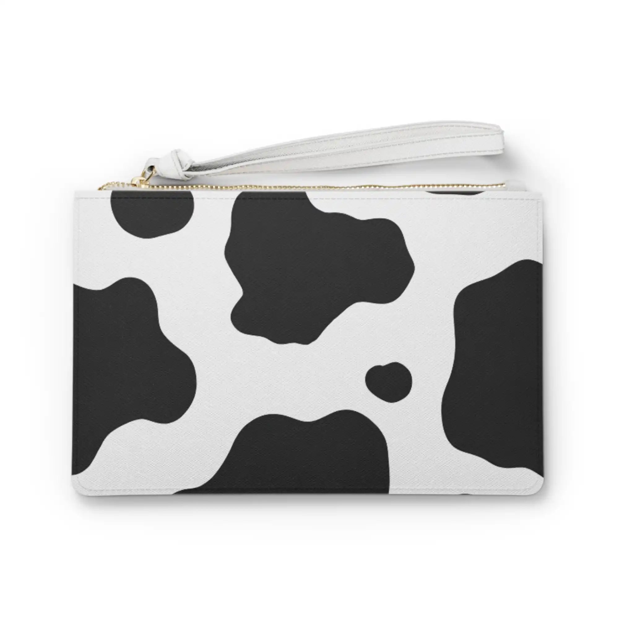Cow Print Focus Clutch Bag, Artsulli - Art is Long, Life is Short, Bags, Size, One size, , , , , 33011588616894