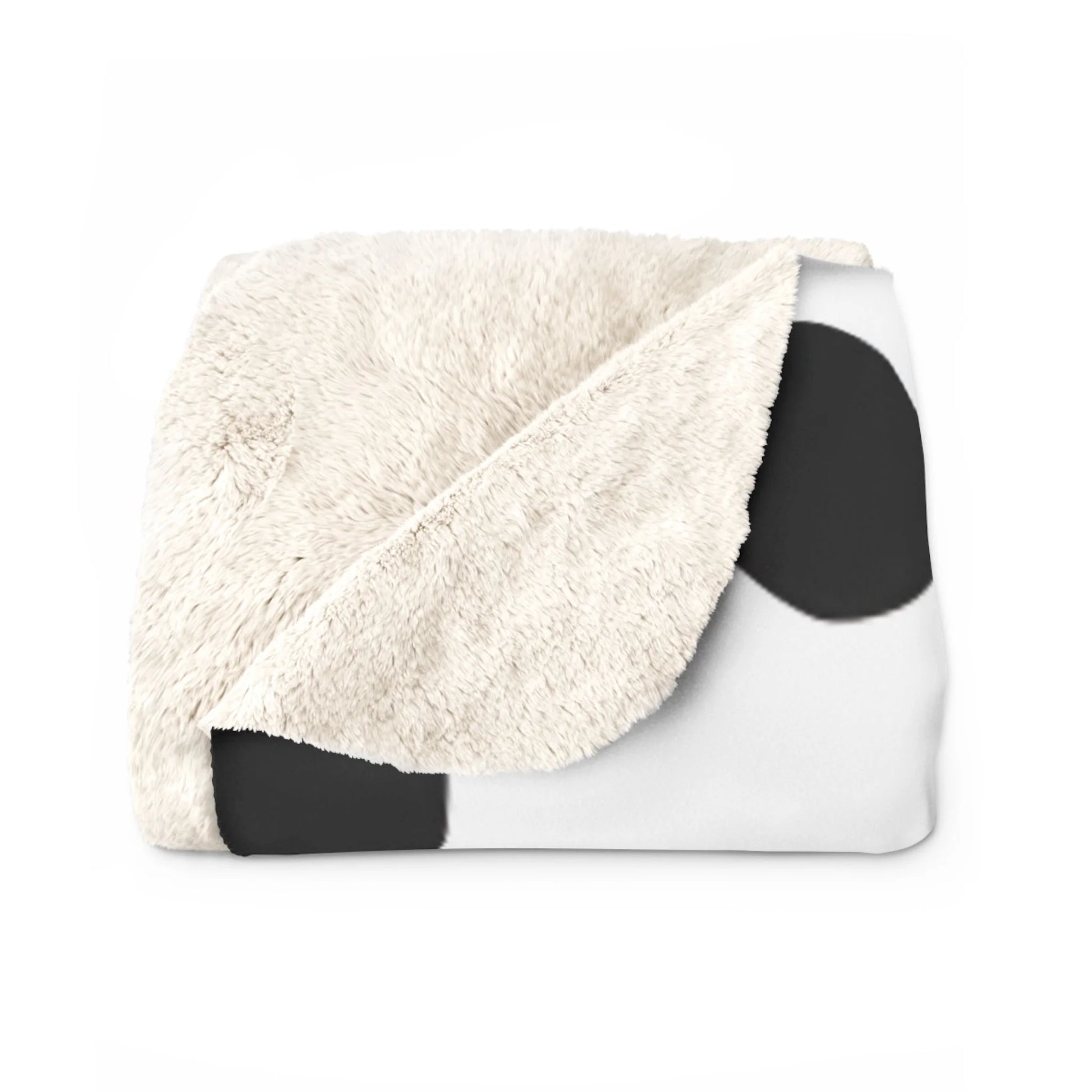 Black White Cow Print Cozy Fleece Blanket, Artsulli - Art is Long, Life is Short, Home Decor, , , , , , , 