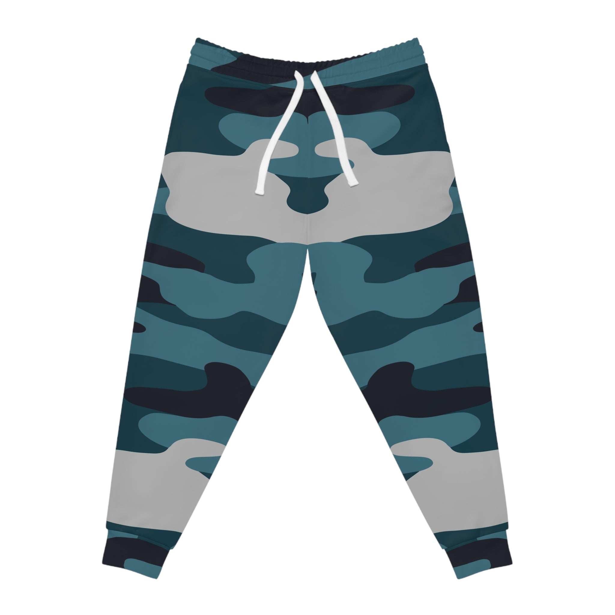 Printify Blue and Gray Camo Joggers 2025