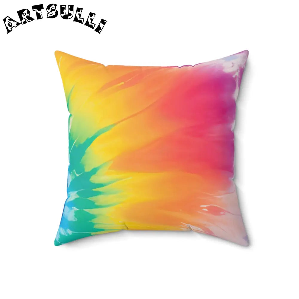 Blue and Green Tie-Dye Throw Pillow, Artsulli - Art is Long, Life is Short, Home Decor, , , , , , , 