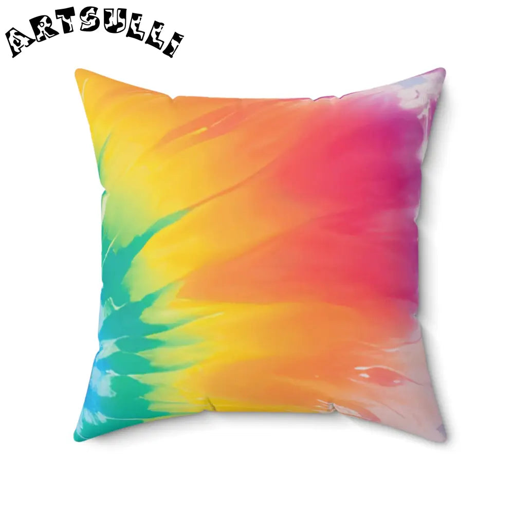 Blue and Green Tie-Dye Throw Pillow, Artsulli - Art is Long, Life is Short, Home Decor, , , , , , , 