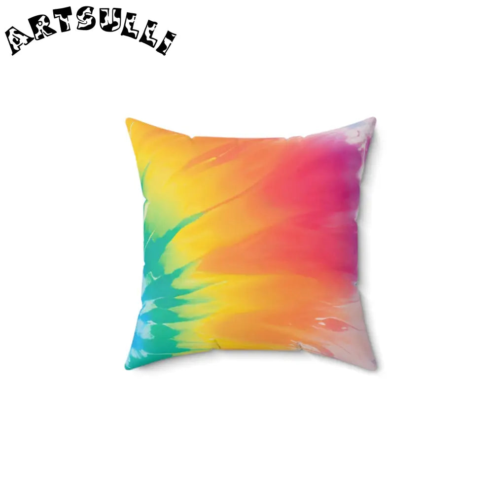 Blue and Green Tie-Dye Throw Pillow, Artsulli - Art is Long, Life is Short, Home Decor, , , , , , , 