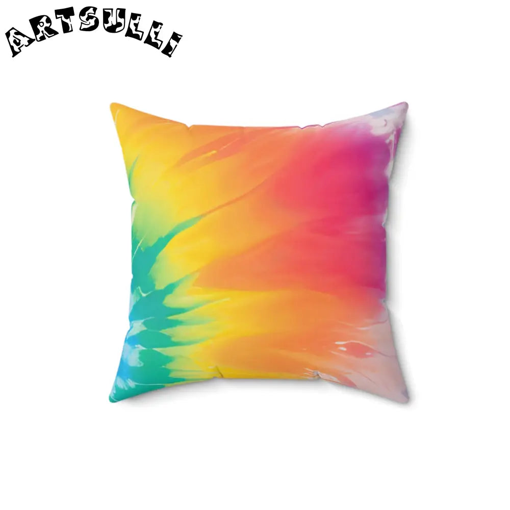 Blue and Green Tie-Dye Throw Pillow, Artsulli - Art is Long, Life is Short, Home Decor, , , , , , , 