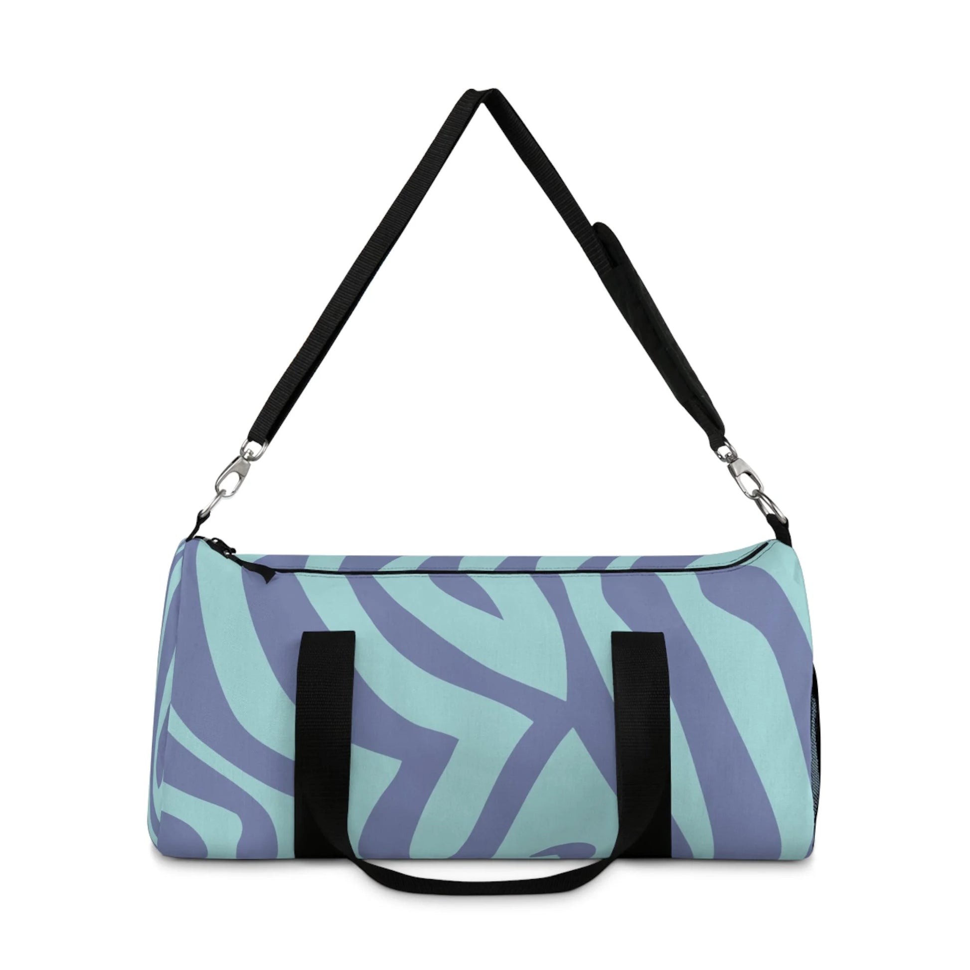 Blue and Purple Wave Custom-Printed Duffel Bag, Artsulli - Art is Long, Life is Short, Bags, , , , , , , 