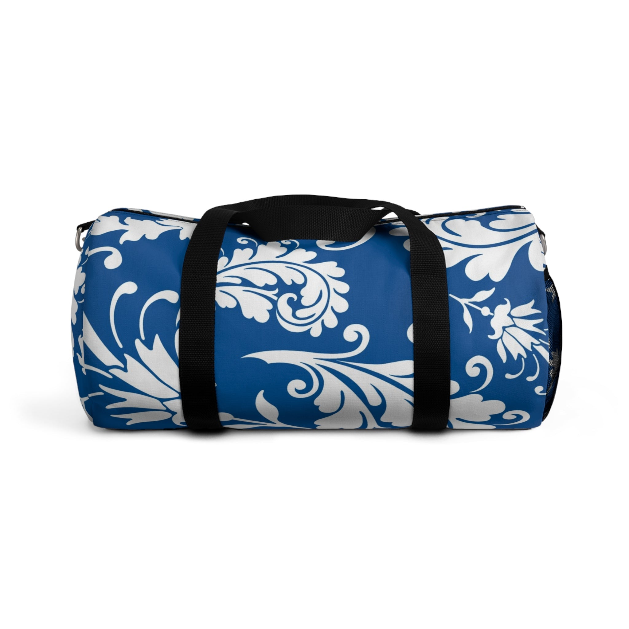 Printify Blue and White Patterned Duffel Bag 2025