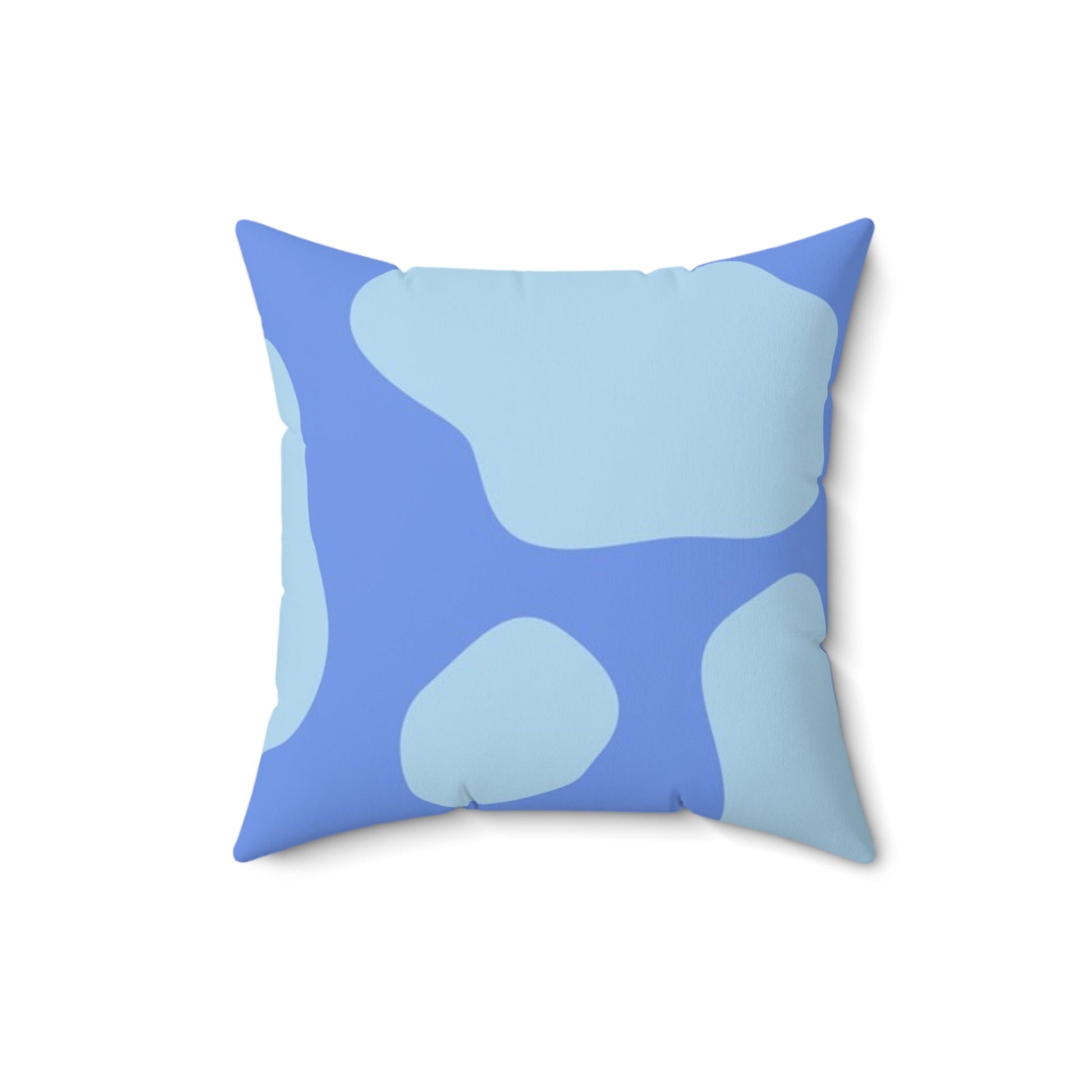 Blue Cow Print Throw Pillow, Artsulli - Art is Long, Life is Short, Home Decor, Size, 16" × 16", , , , , 29912845195025066483