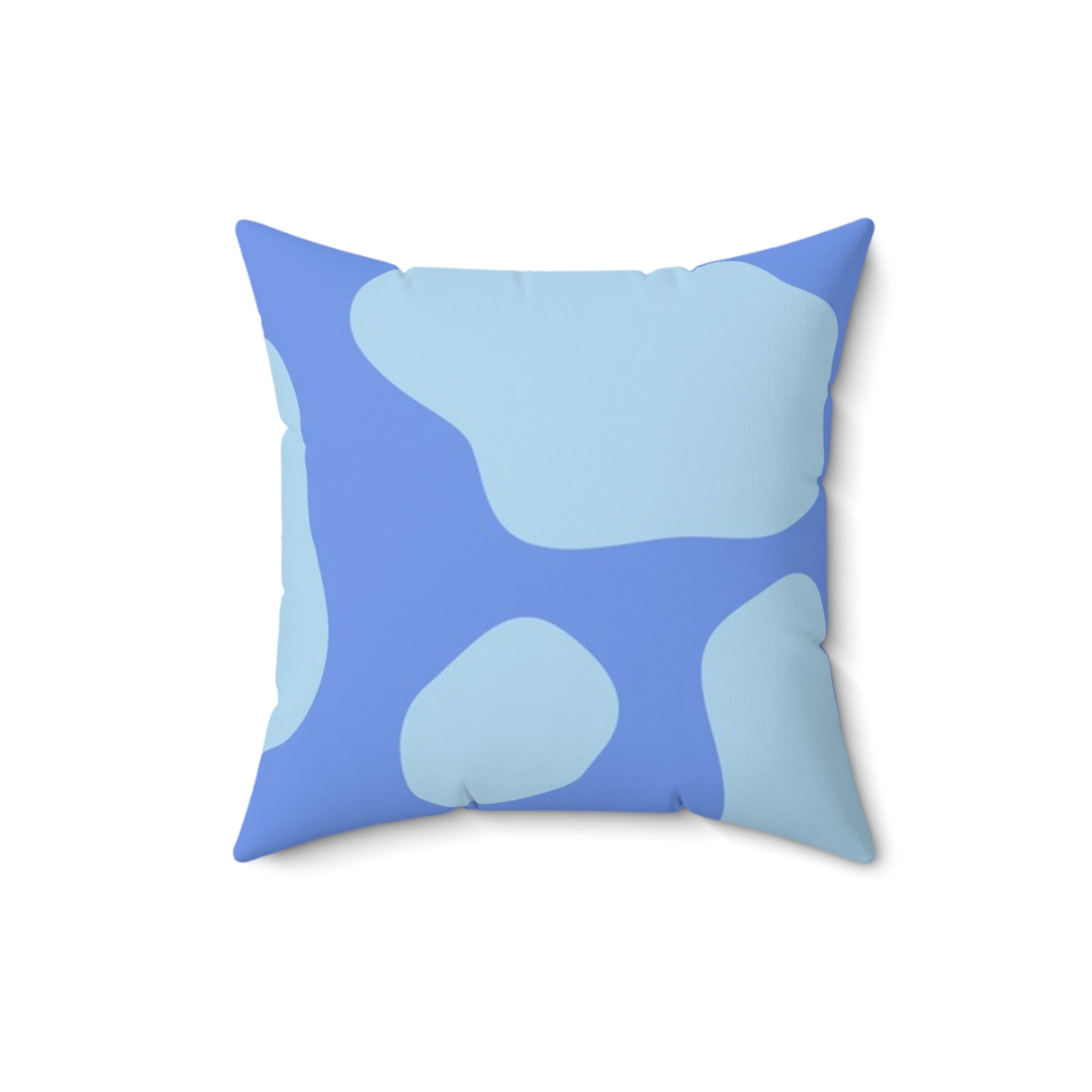 Blue Cow Print Throw Pillow, Artsulli - Art is Long, Life is Short, Home Decor, Size, 16" × 16", , , , , 29912845195025066483