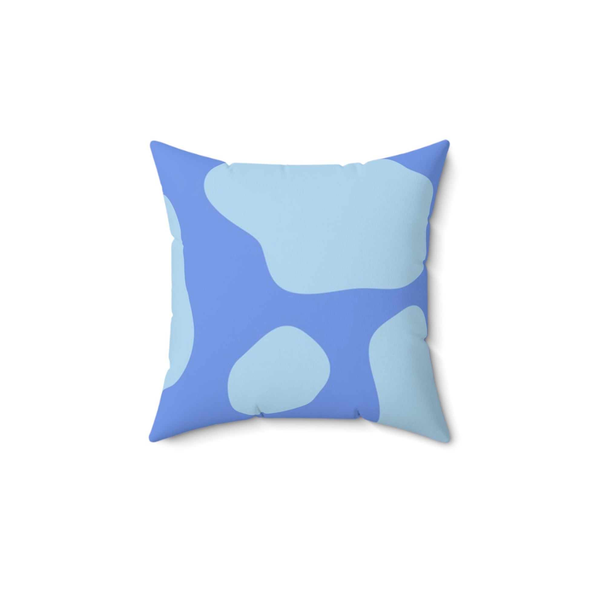Blue Cow Print Throw Pillow, Artsulli - Art is Long, Life is Short, Home Decor, Size, 14" × 14", , , , , 21144798720425360240