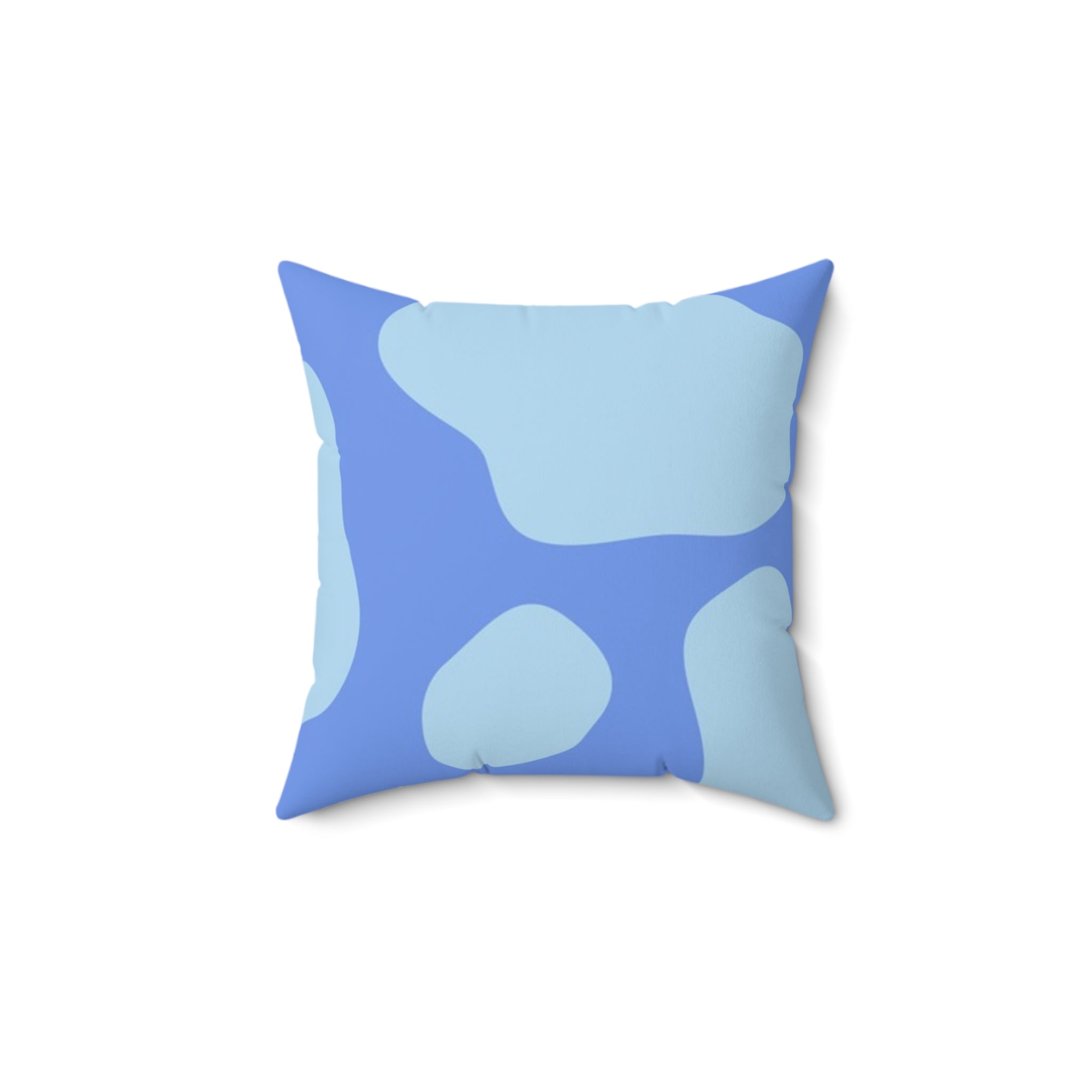Blue Cow Print Throw Pillow, Artsulli - Art is Long, Life is Short, Home Decor, Size, 14" × 14", , , , , 21144798720425360240