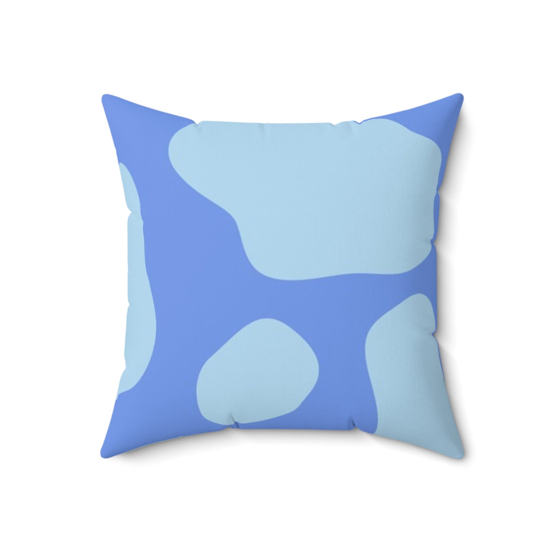 Blue Cow Print Throw Pillow, Artsulli - Art is Long, Life is Short, Home Decor, Size, 18" × 18", , , , , 23522093247967786703