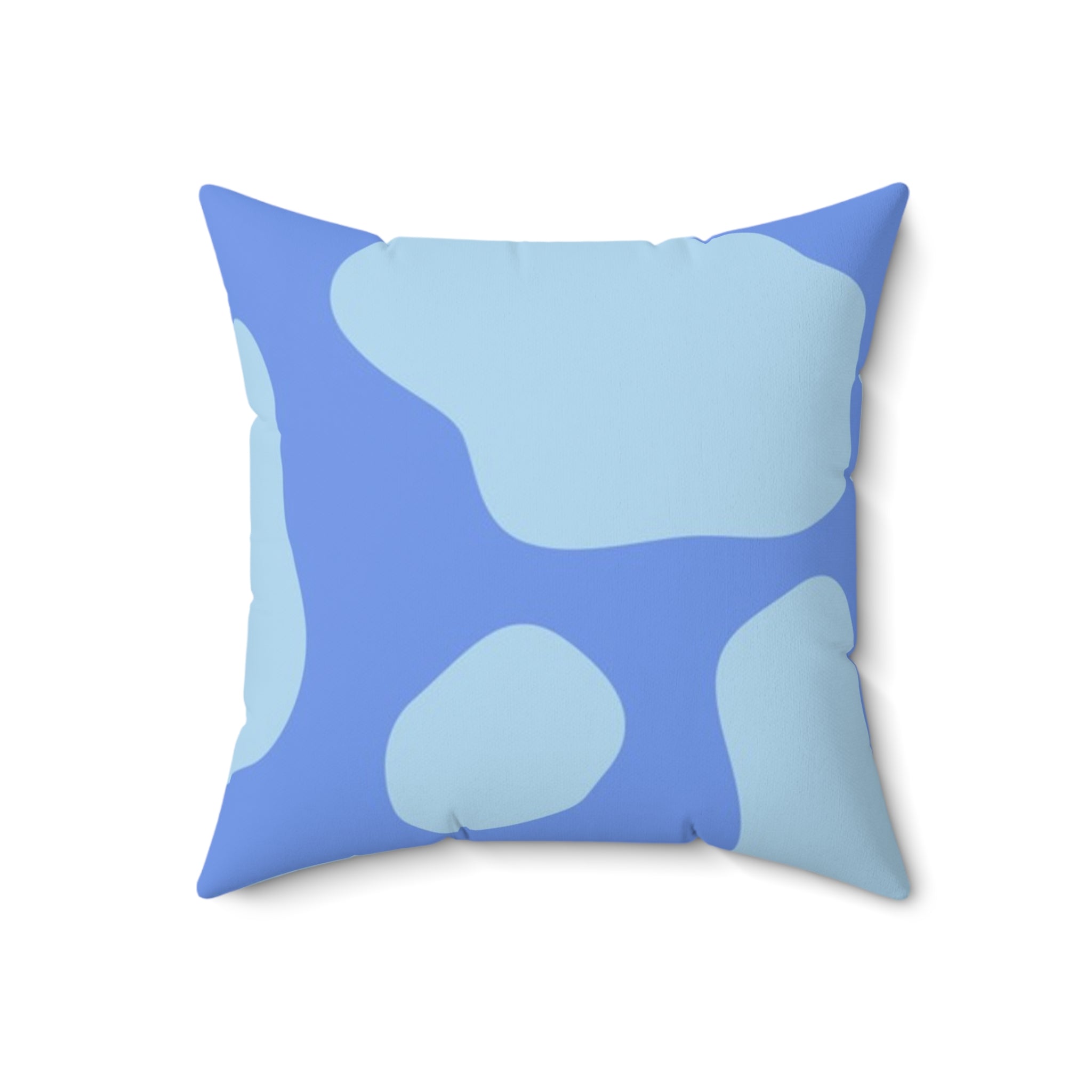 Blue Cow Print Throw Pillow, Artsulli - Art is Long, Life is Short, Home Decor, Size, 18" × 18", , , , , 23522093247967786703