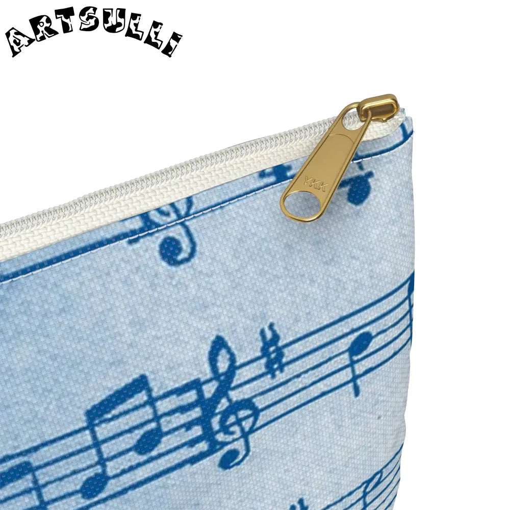 JAKKOUTTHEBXX Blue Musical Note Flat Pouch 2025