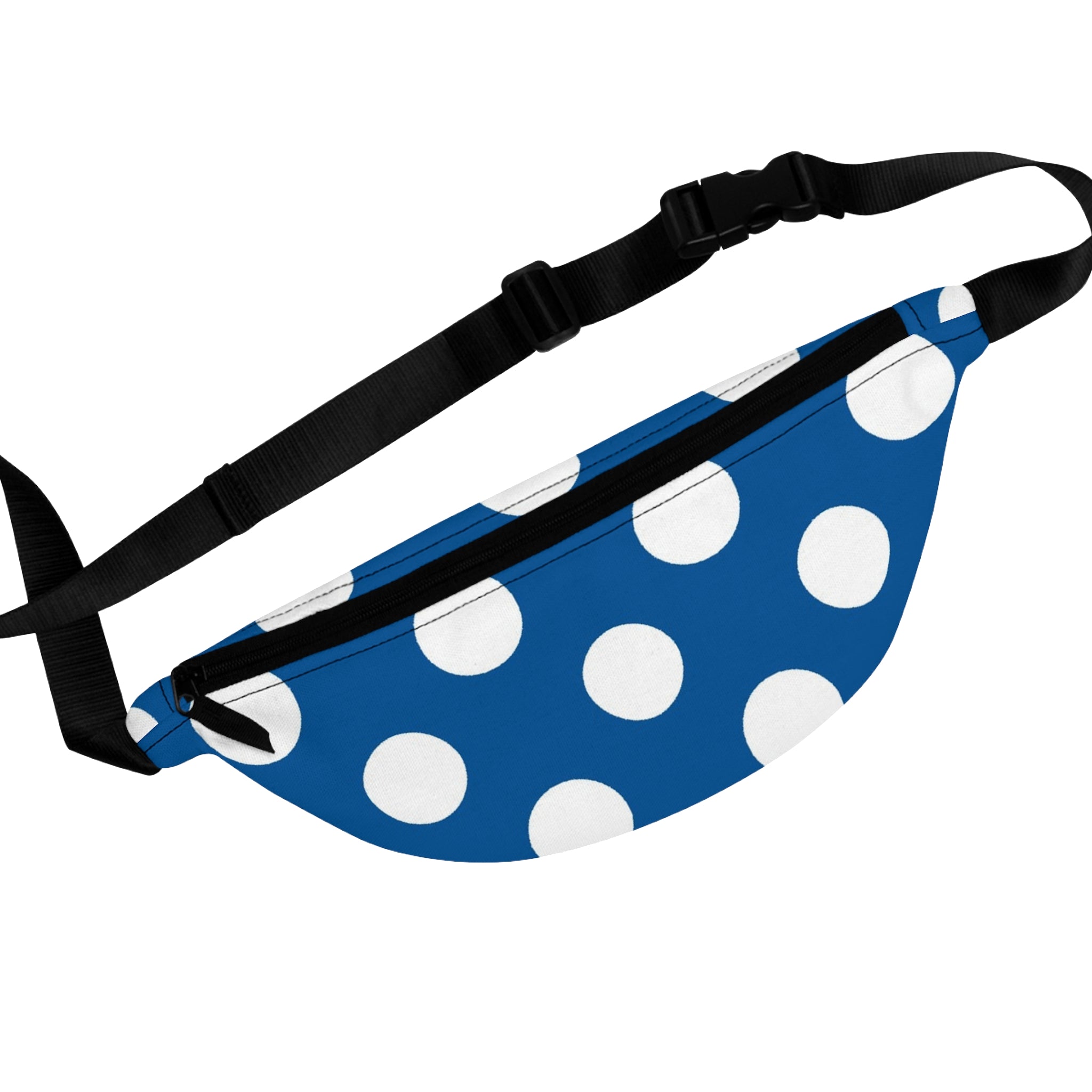 Blue Polka Dot Fanny Pack, Artsulli - Art is Long, Life is Short, Bags, Size, One size, , , , , 72566334768679386561