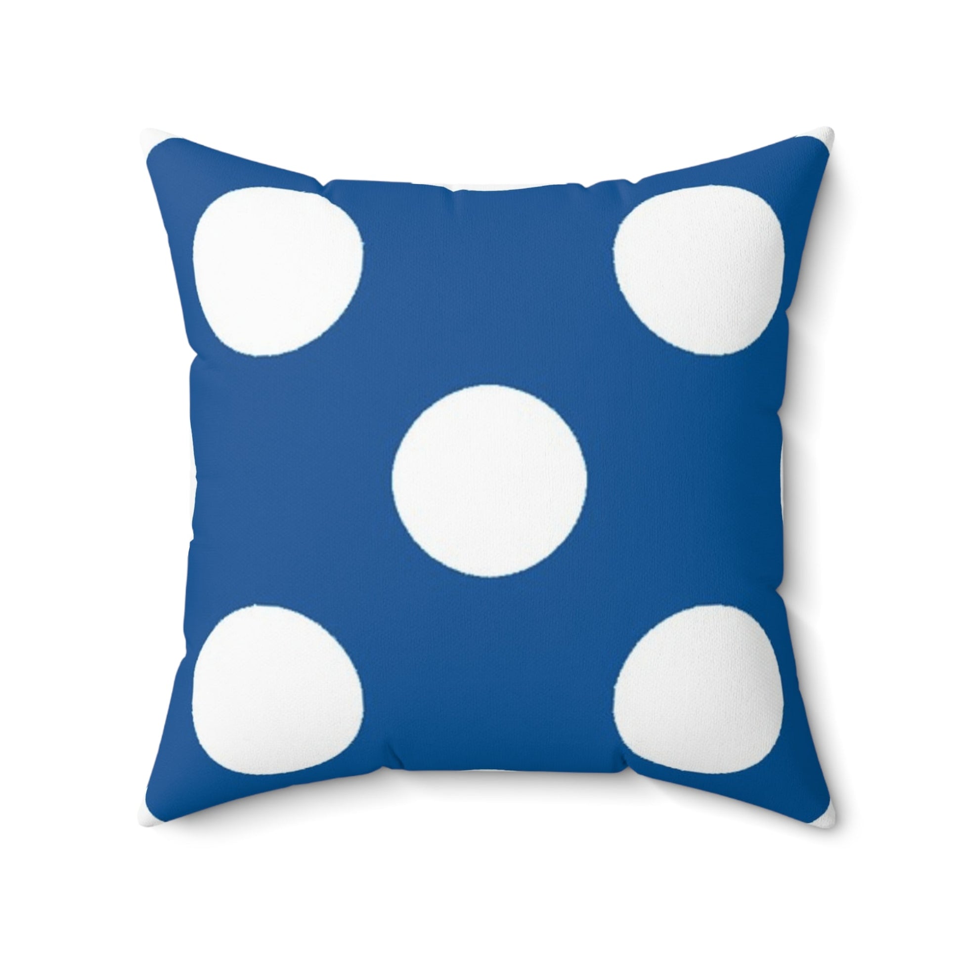 Blue Polka Dot Throw Pillow, Artsulli - Art is Long, Life is Short, Home Decor, Size, 20" × 20", , , , , 11772885813245336595